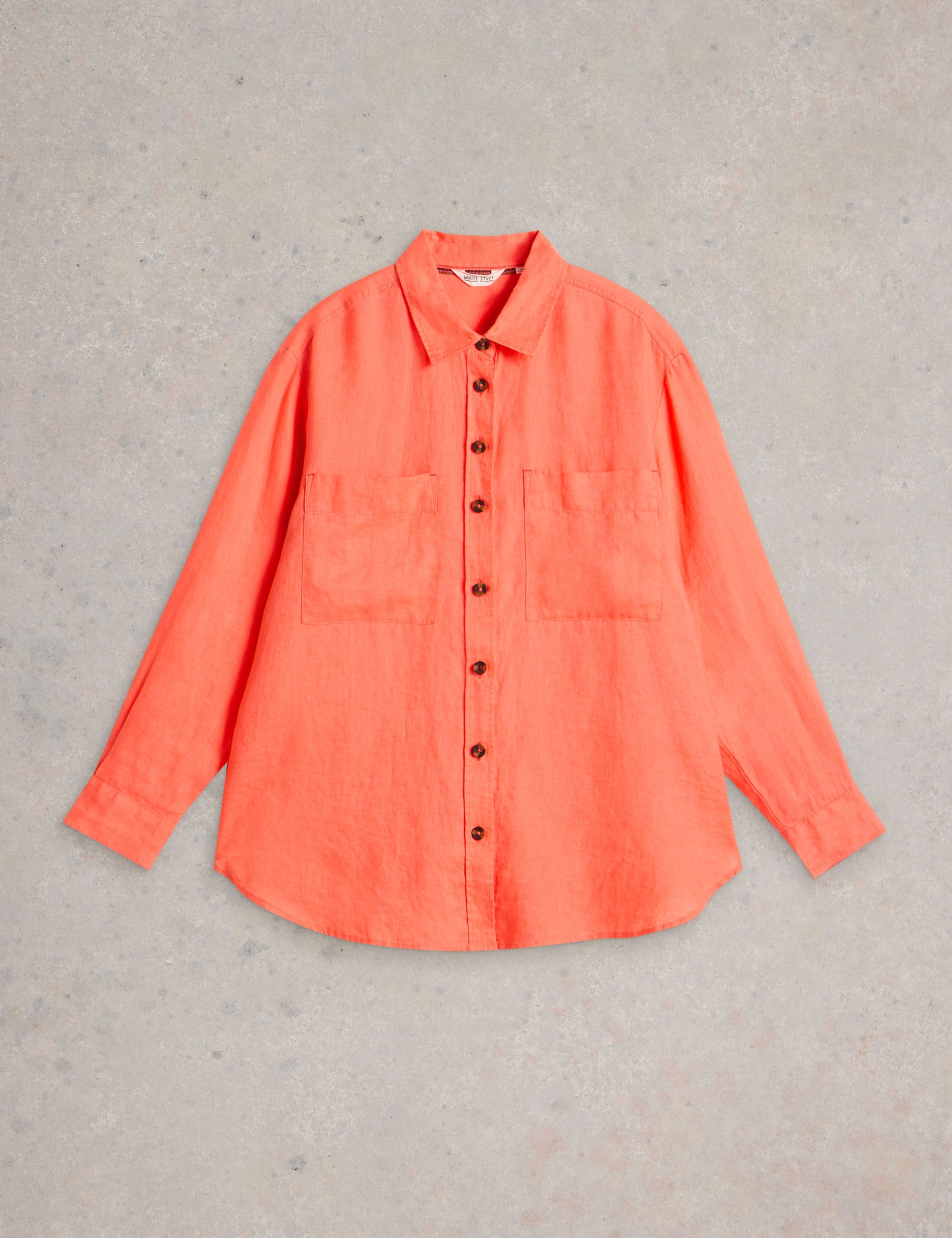 Pure Linen Printed Collared Relaxed Shirt 2 of 6