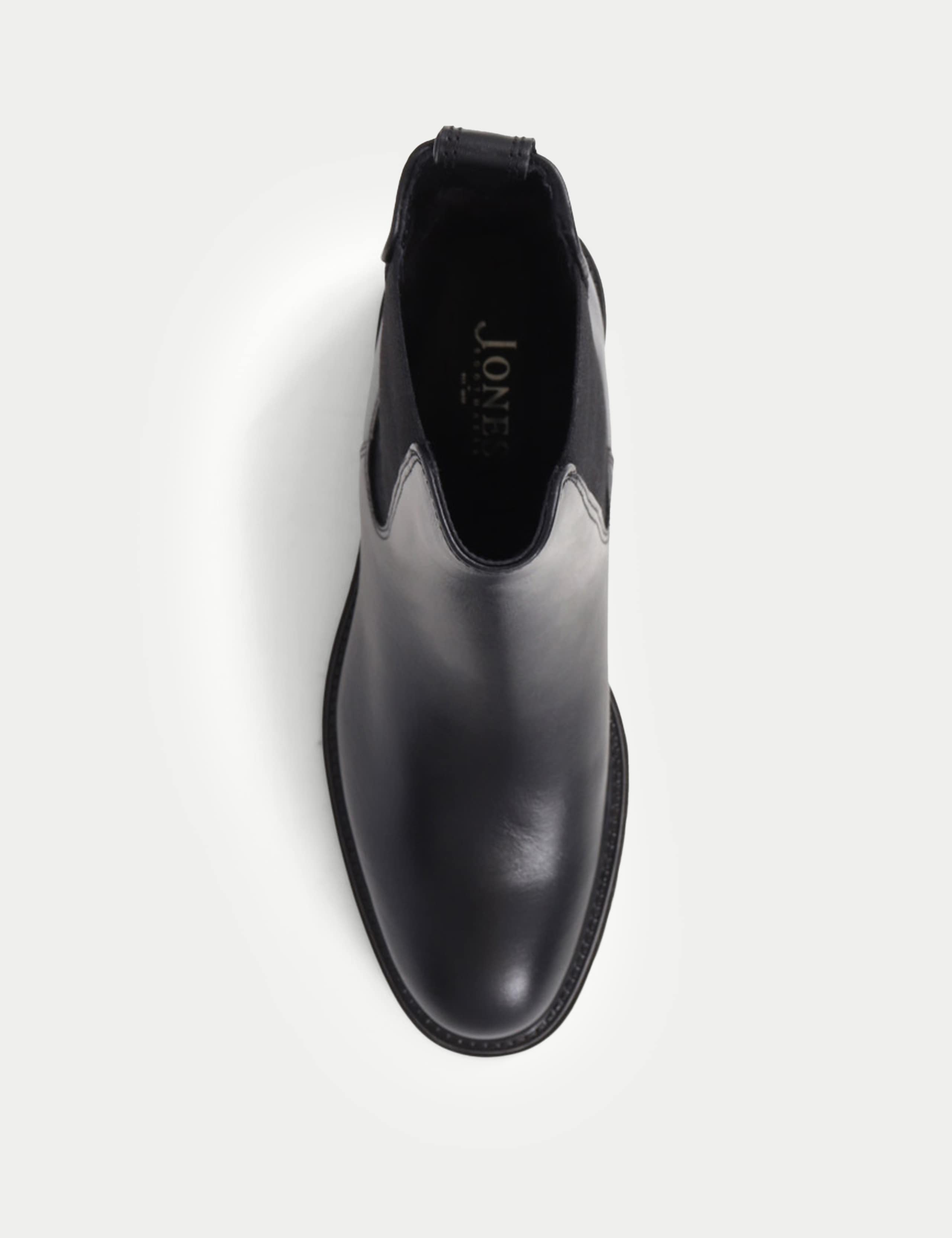 Leather Chelsea Block Heel Ankle Boots 4 of 6