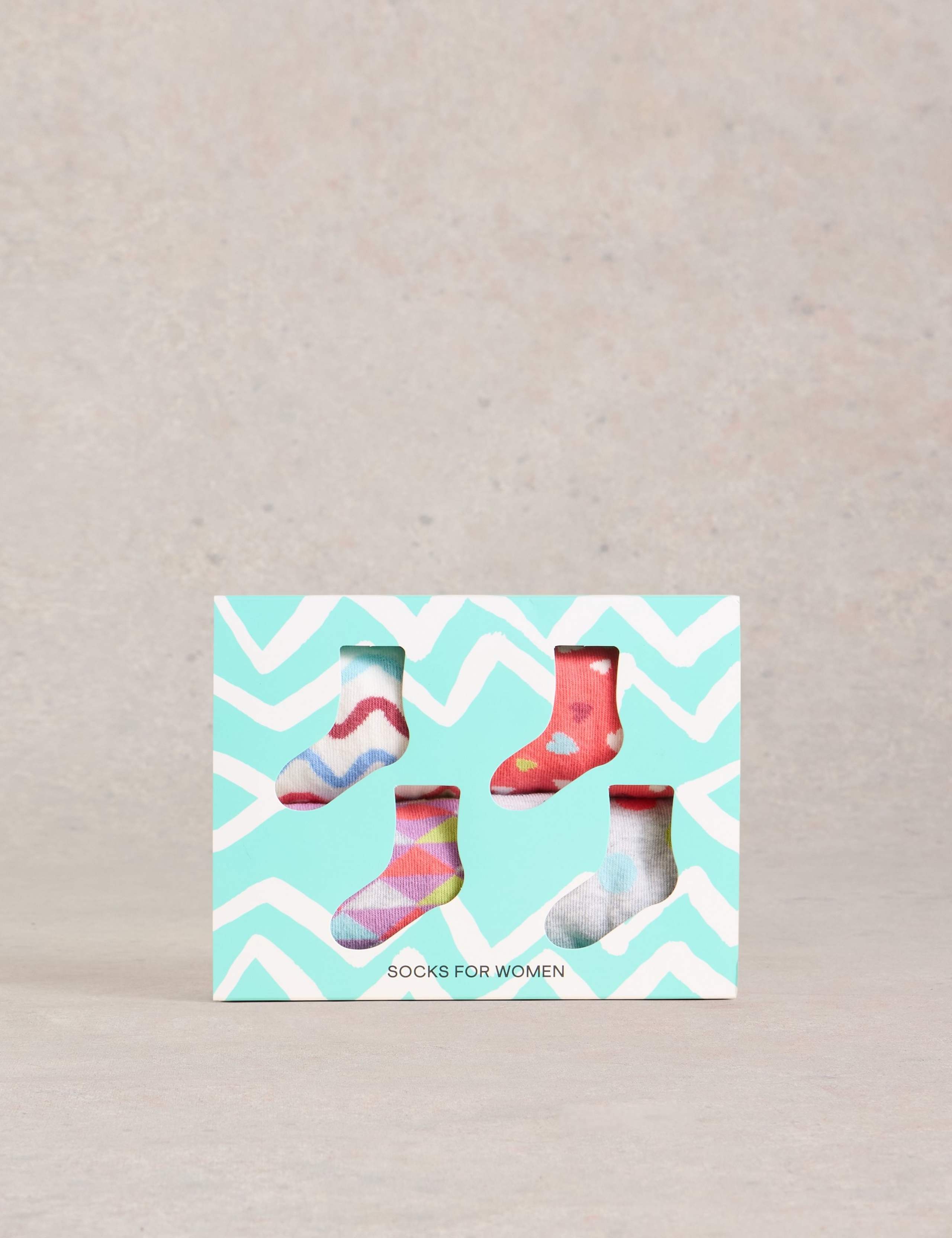 4pk Cotton Rich Ankle High Socks 3 of 4