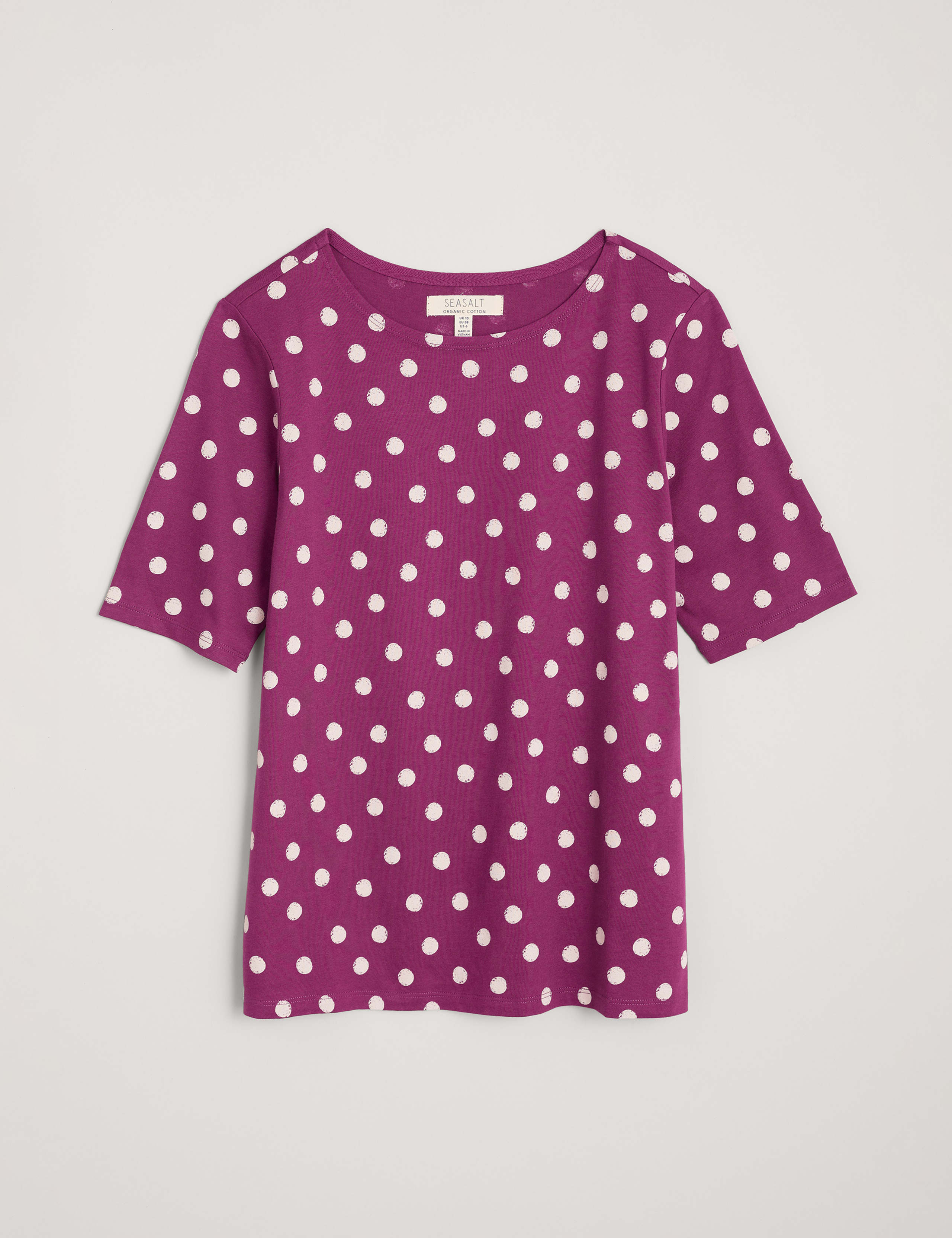 Organic Cotton Polka Dot Round Neck Top 2 of 5
