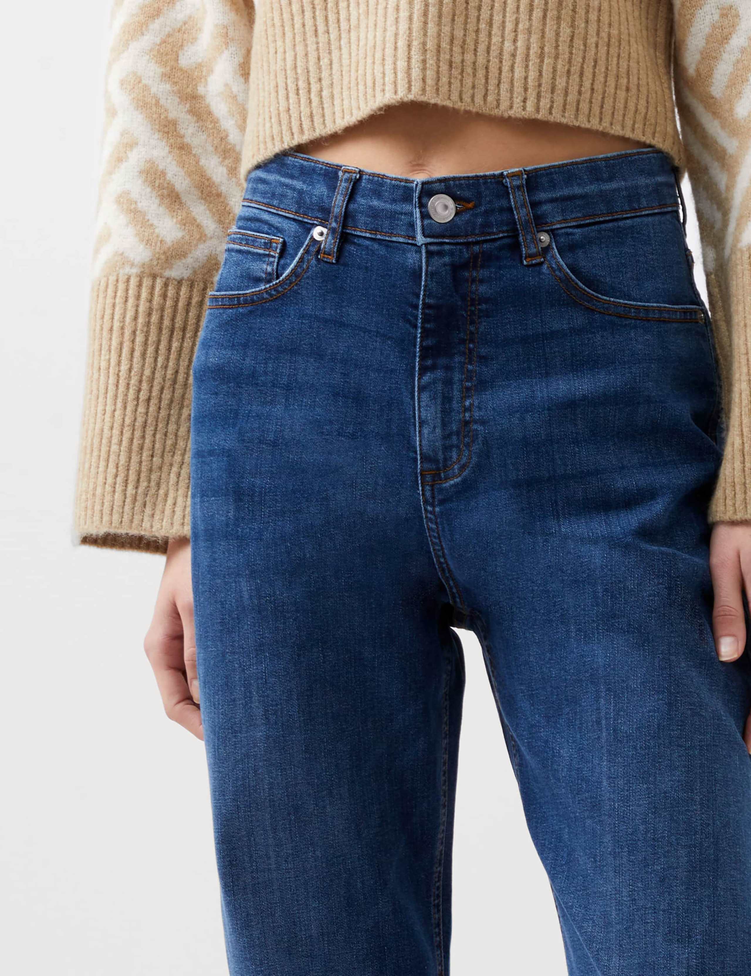 High Waisted Straight Leg Jeans 3 of 5