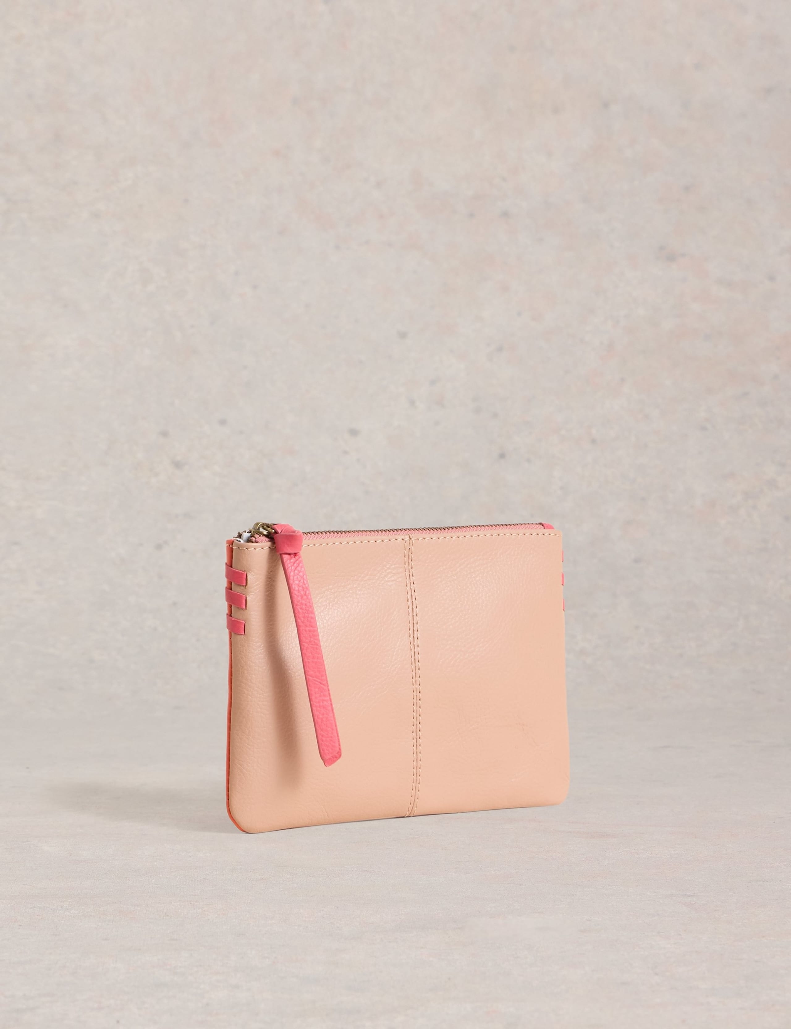 Leather Colour Block Pouch 3 of 4