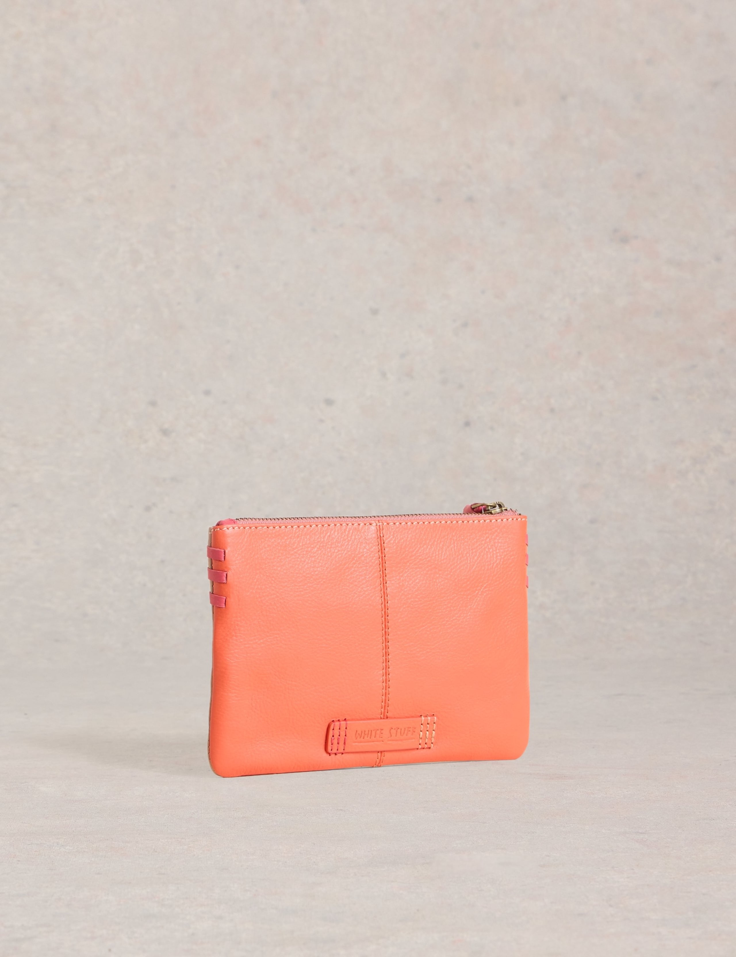 Leather Colour Block Pouch 2 of 4