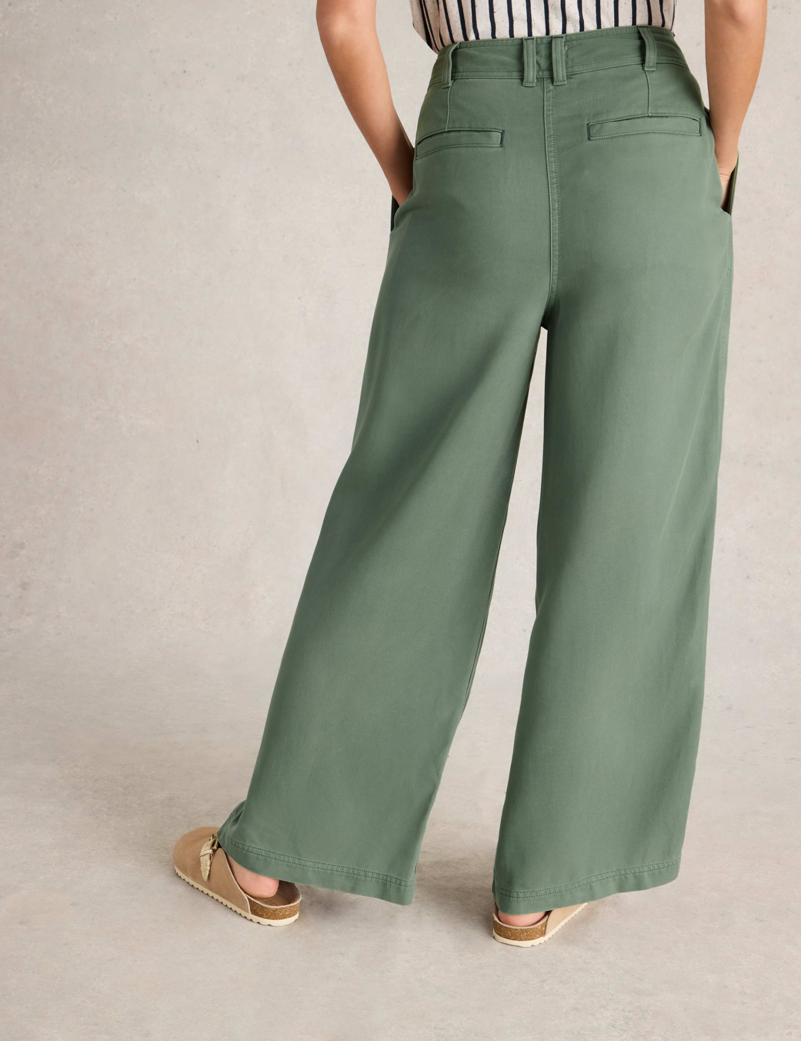 Wool Blend Wide Leg Trousers 5 of 7