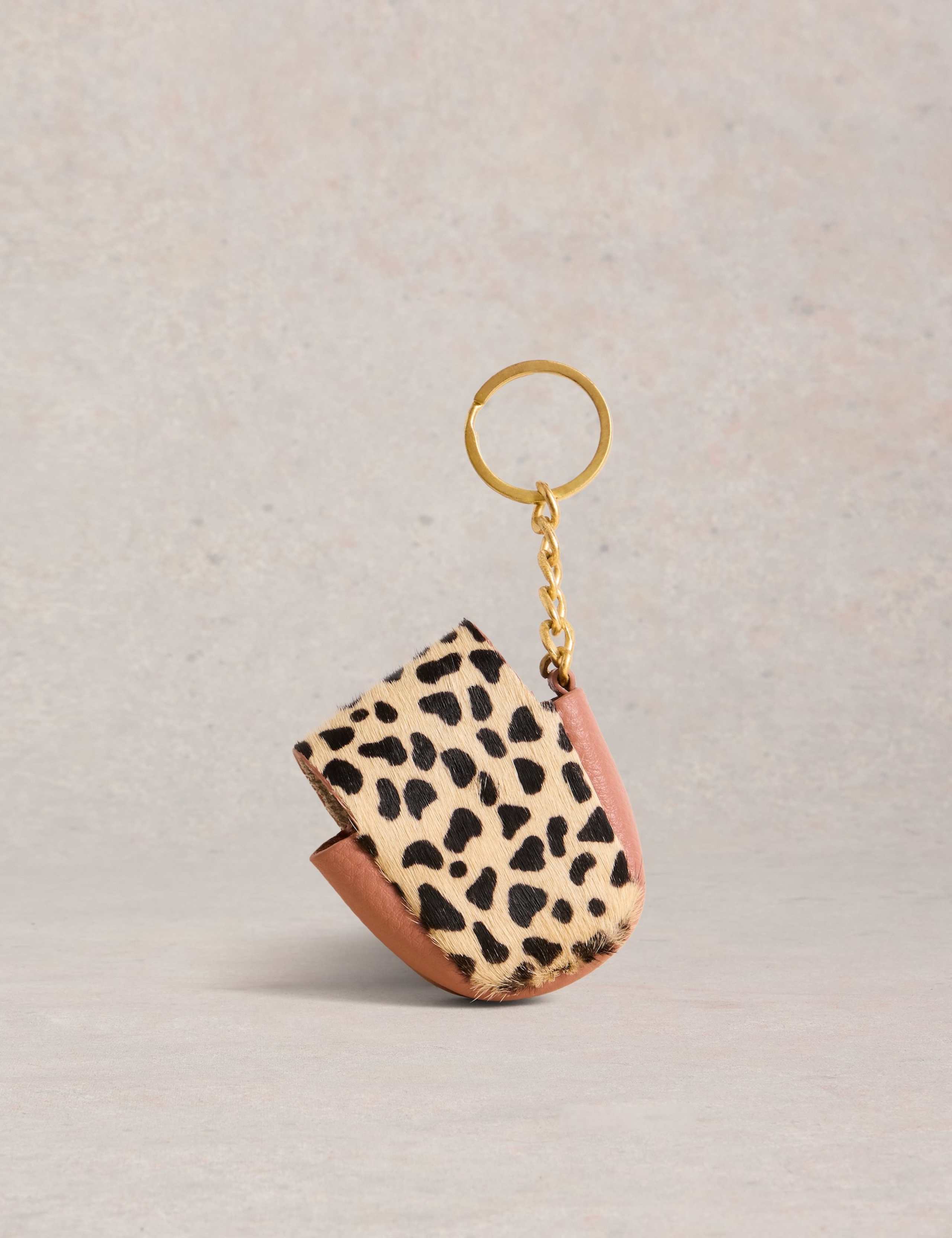 Leather Leopard Print Earbud Holder 2 of 2