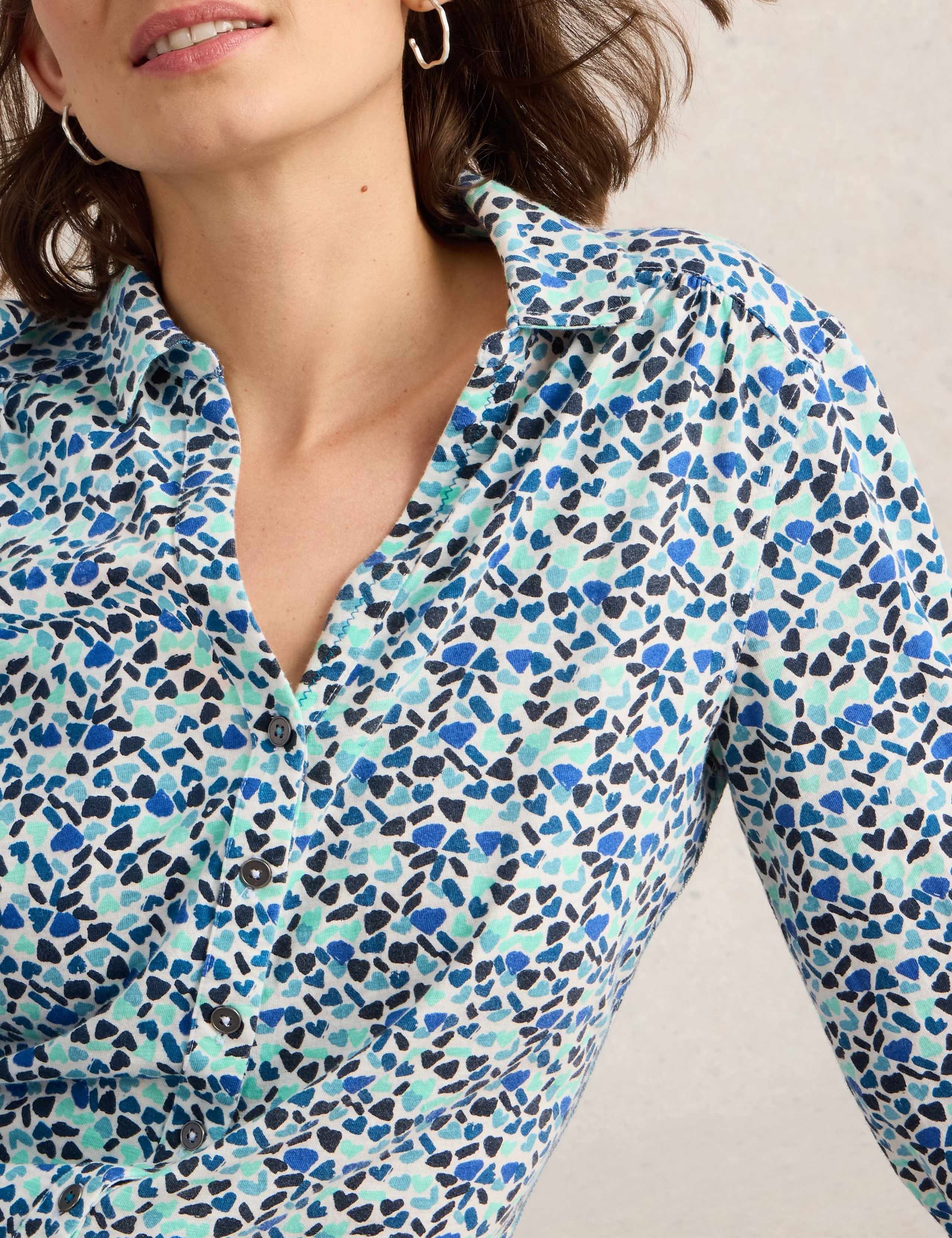 Pure Cotton Jersey Printed Collared Shirt 5 of 6