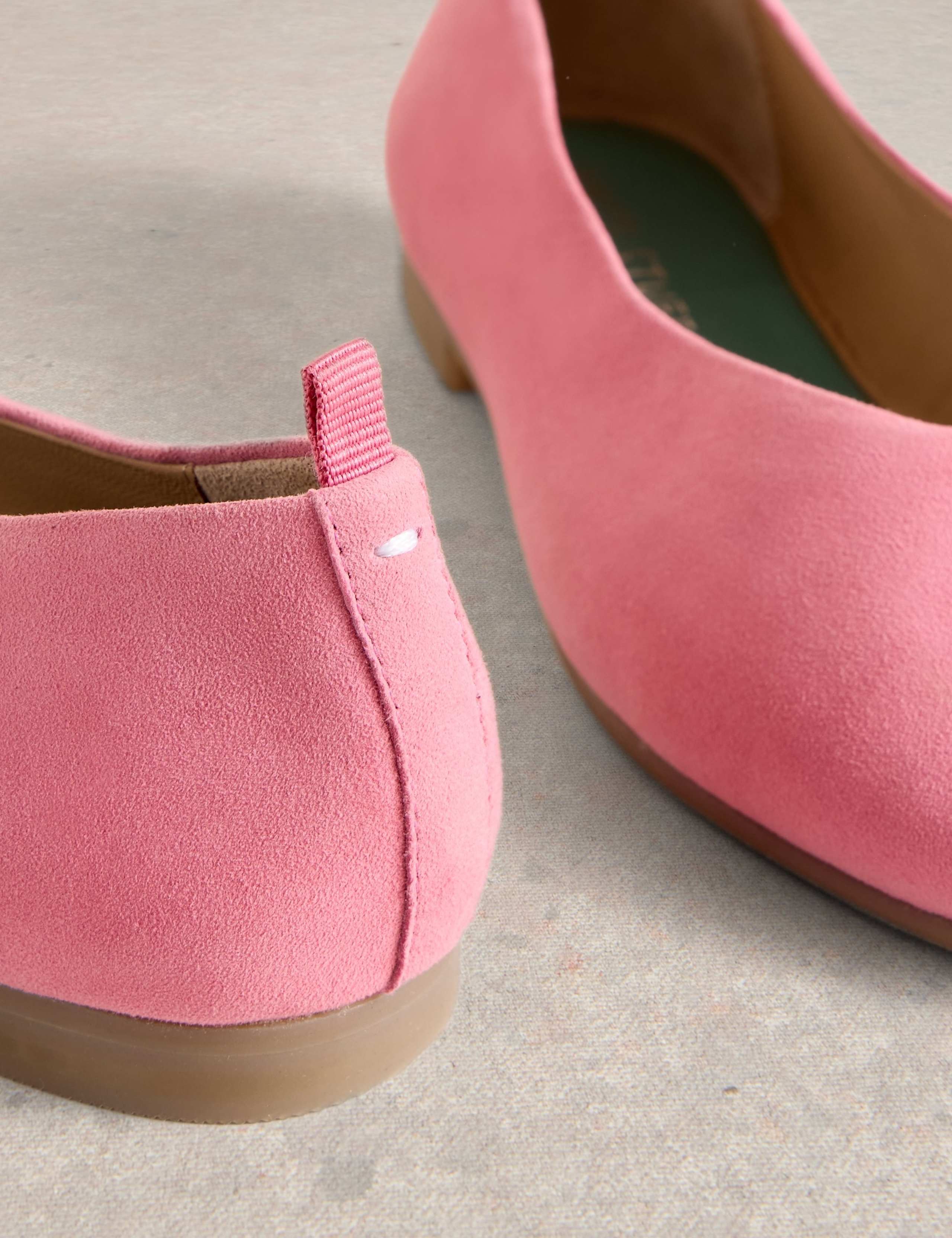 Suede Flat Ballet Pumps 4 of 4