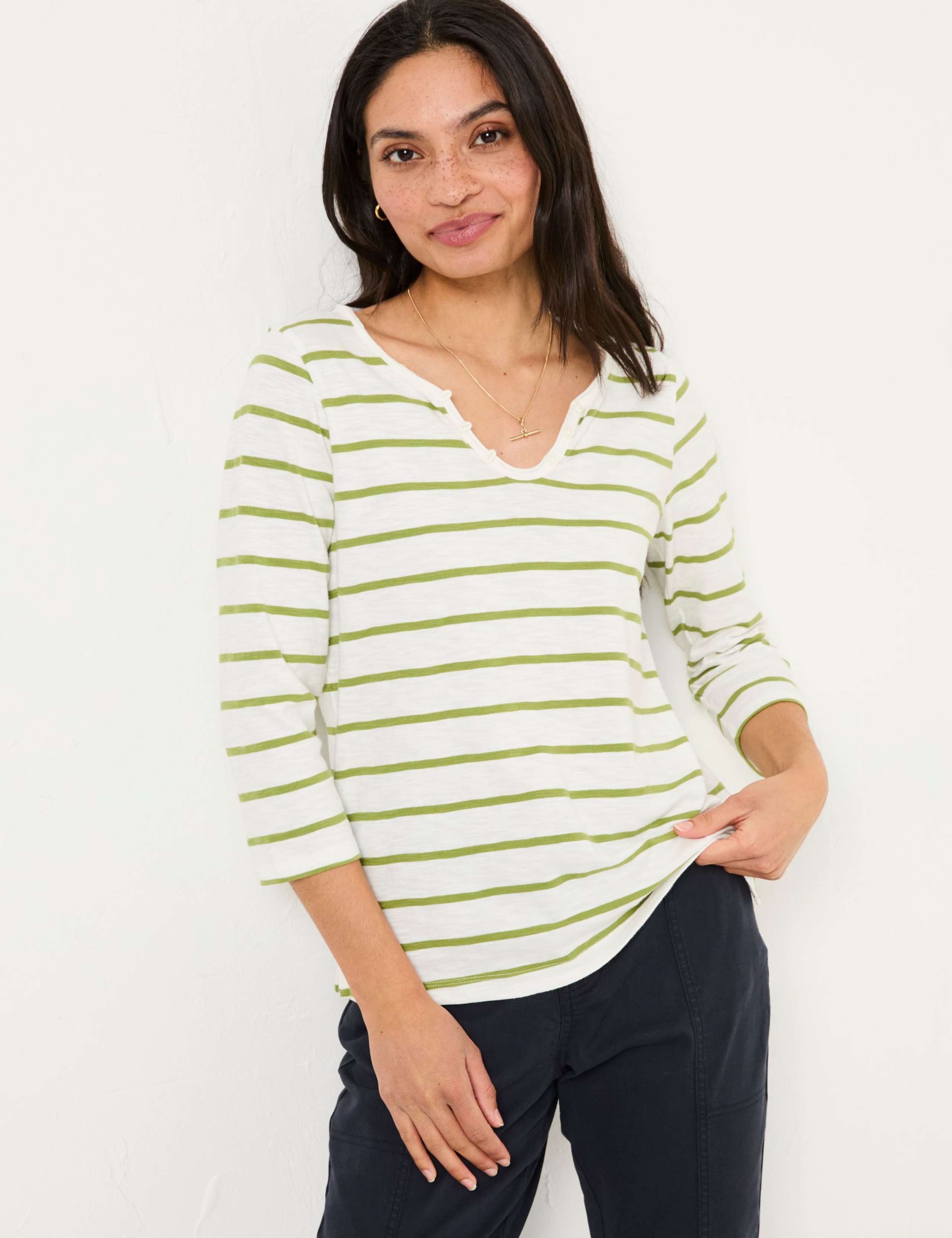 Pure Cotton Striped T-Shirt 3 of 5