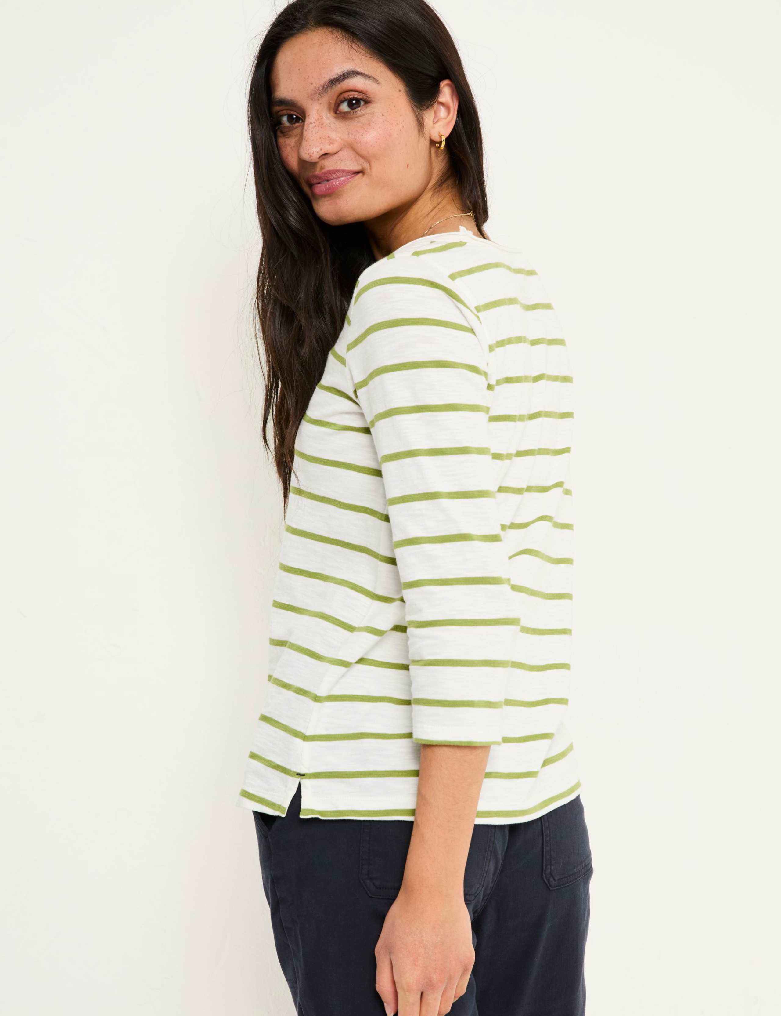 Pure Cotton Striped T-Shirt 4 of 5