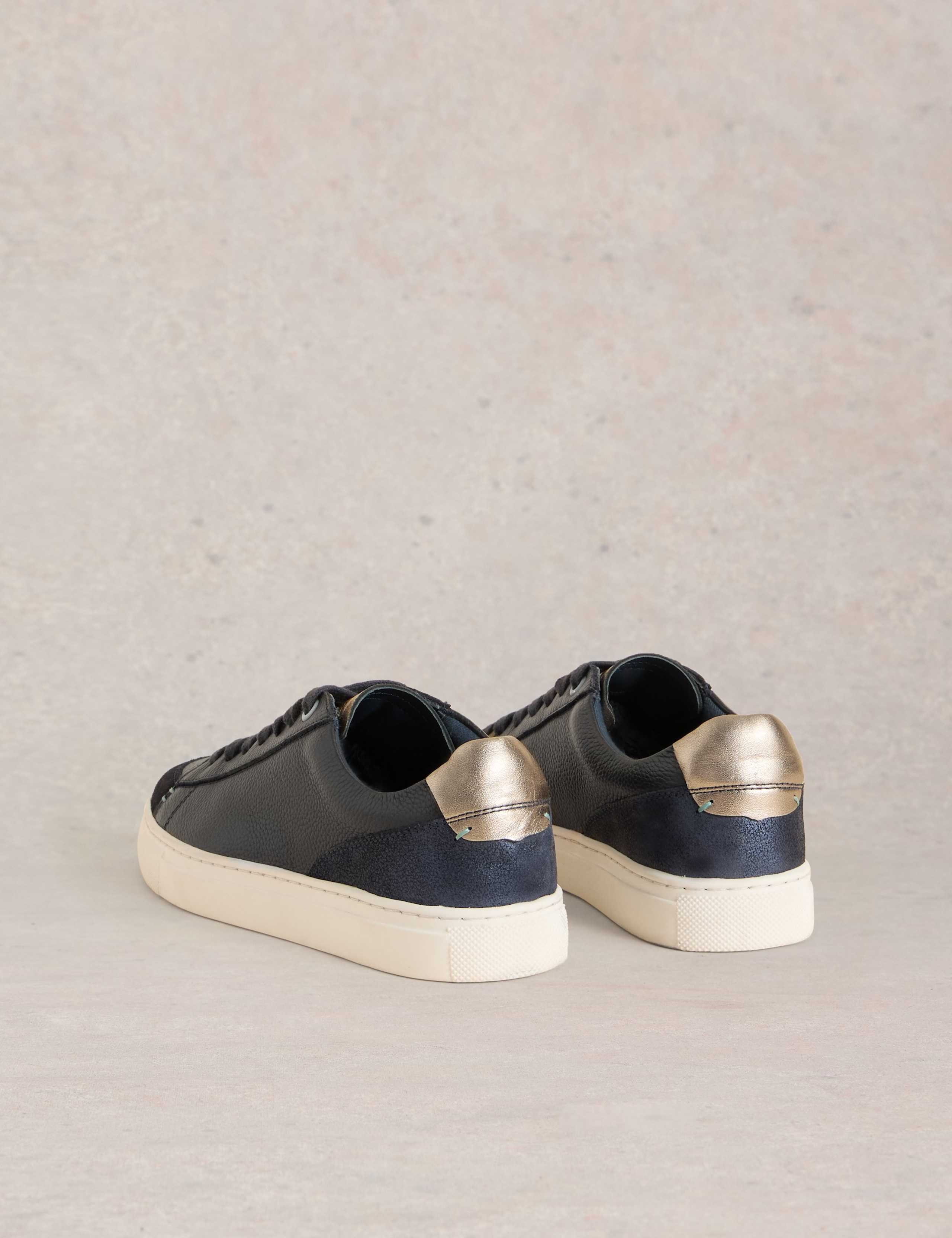 Leather Lace Up Trainers 3 of 4