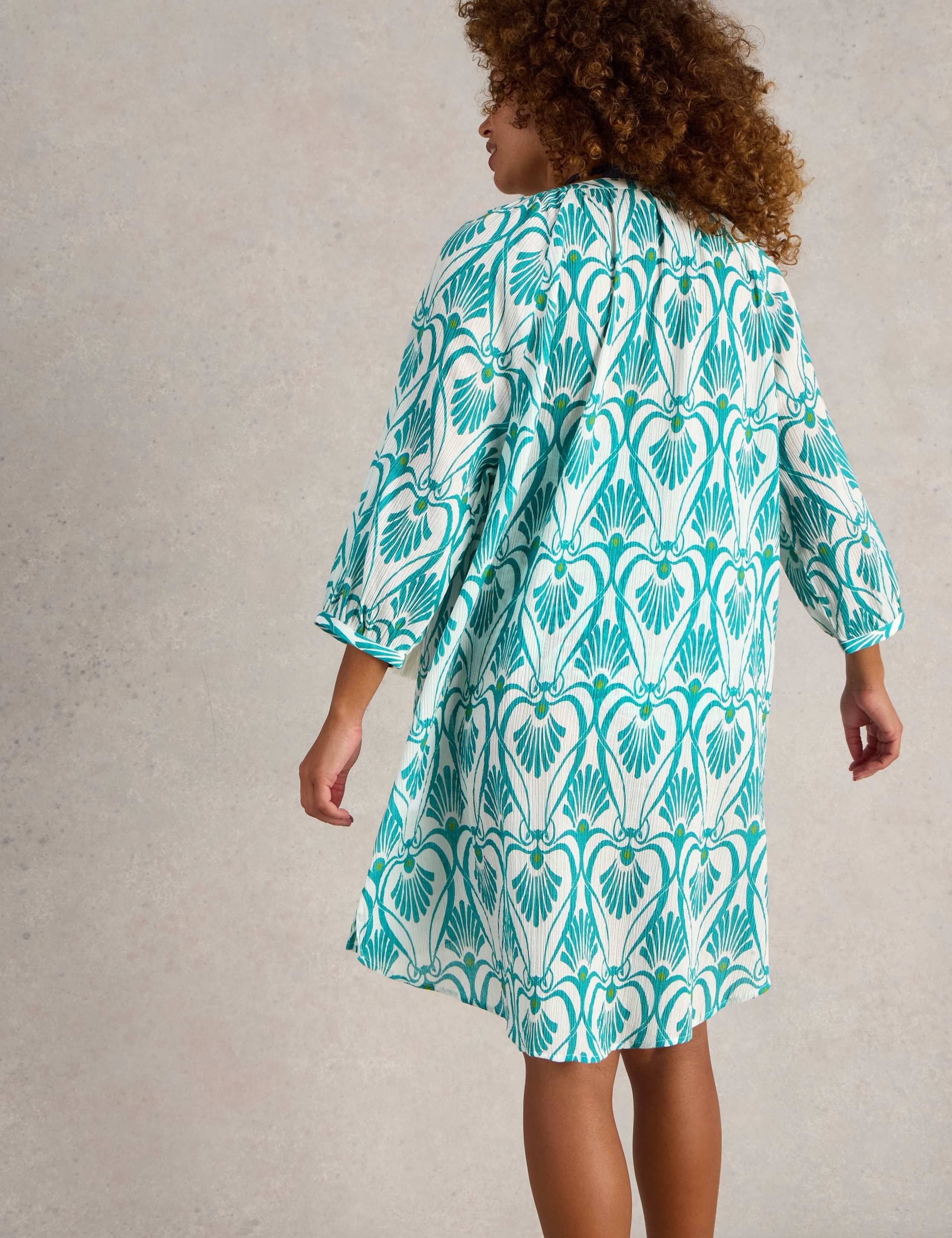 Pure Cotton Printed Kaftan Beach Dress 5 of 7