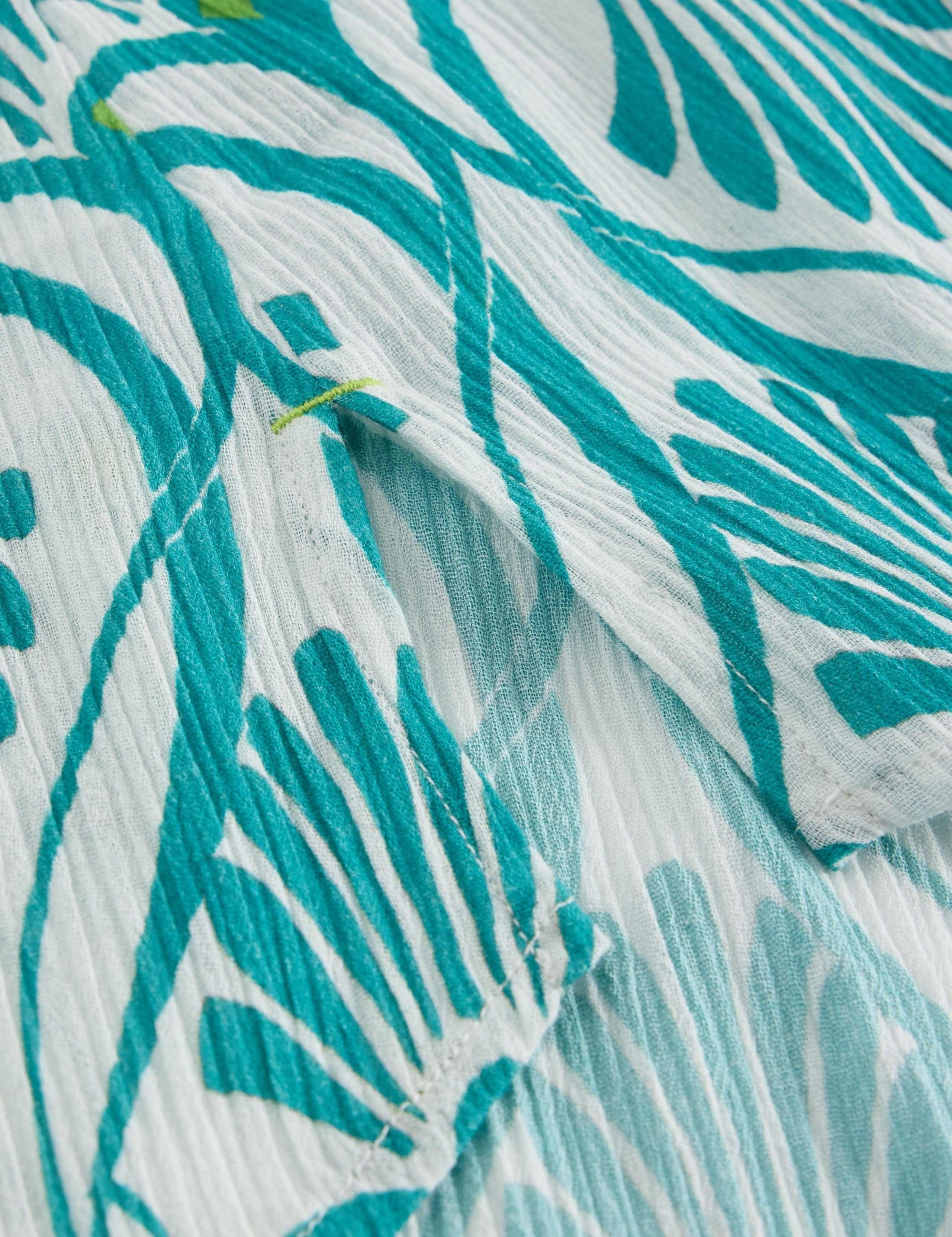 Pure Cotton Printed Kaftan Beach Dress 7 of 7