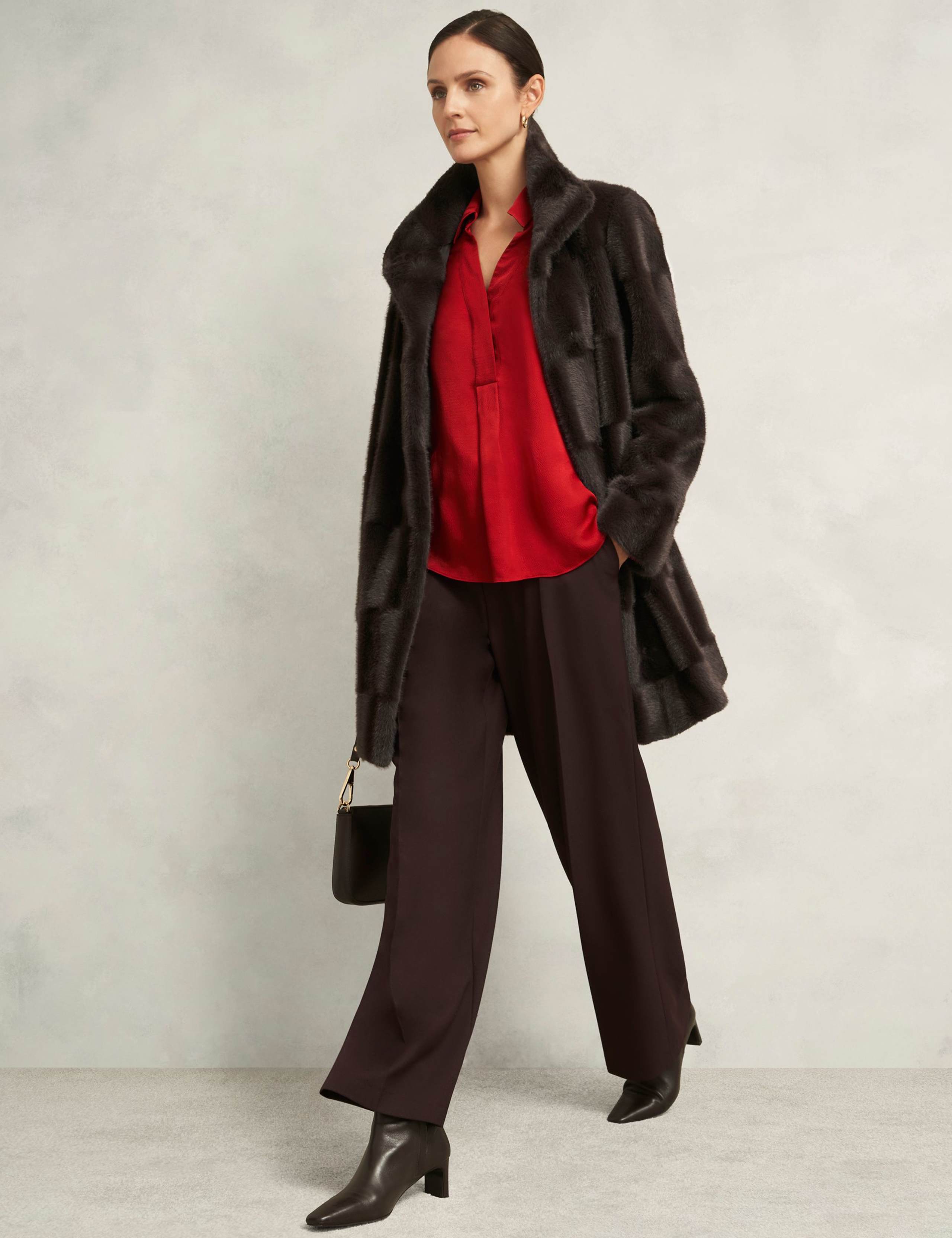 Faux Fur Longline Coat 5 of 6