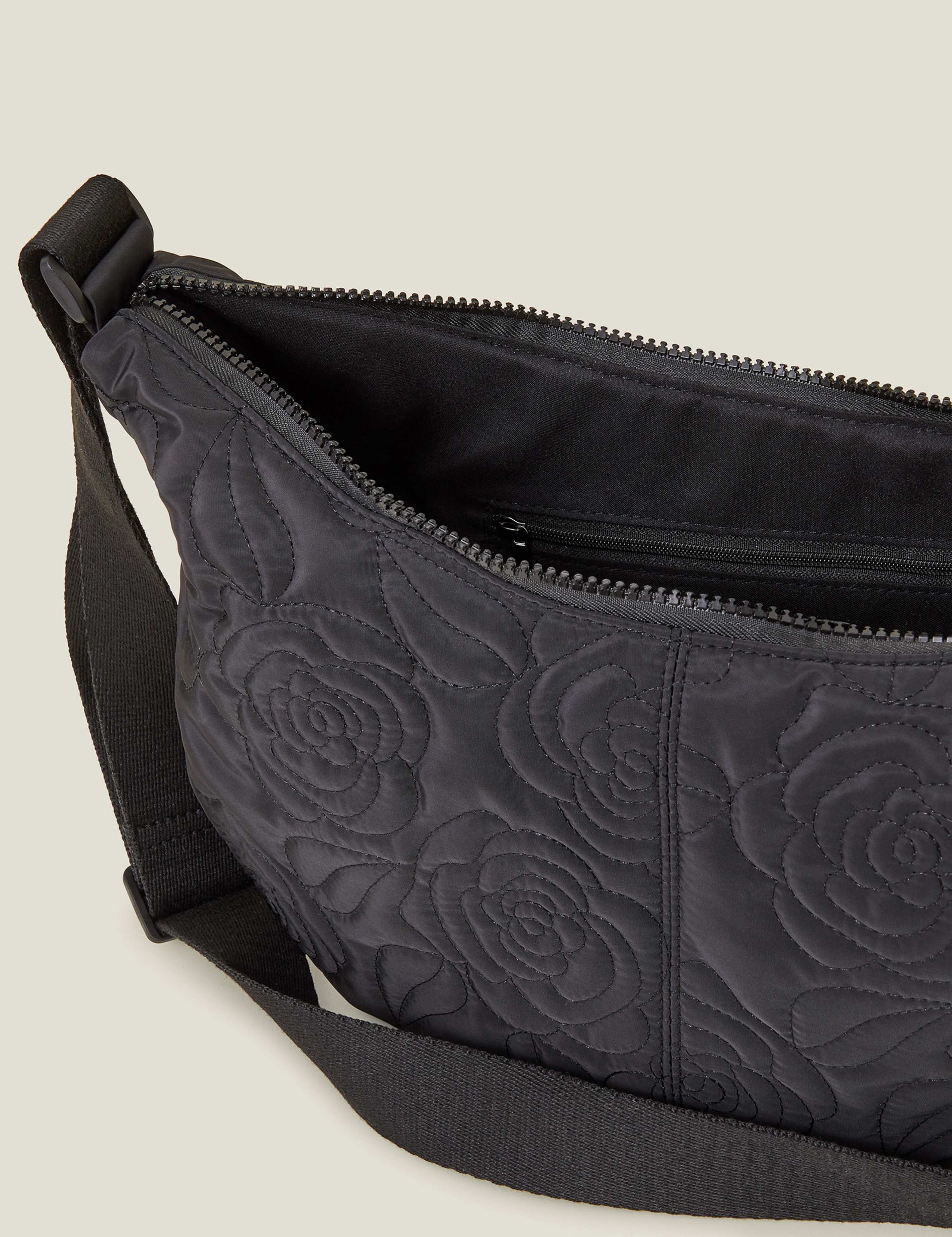 Nylon Floral Quilted Sling Bag 4 of 4
