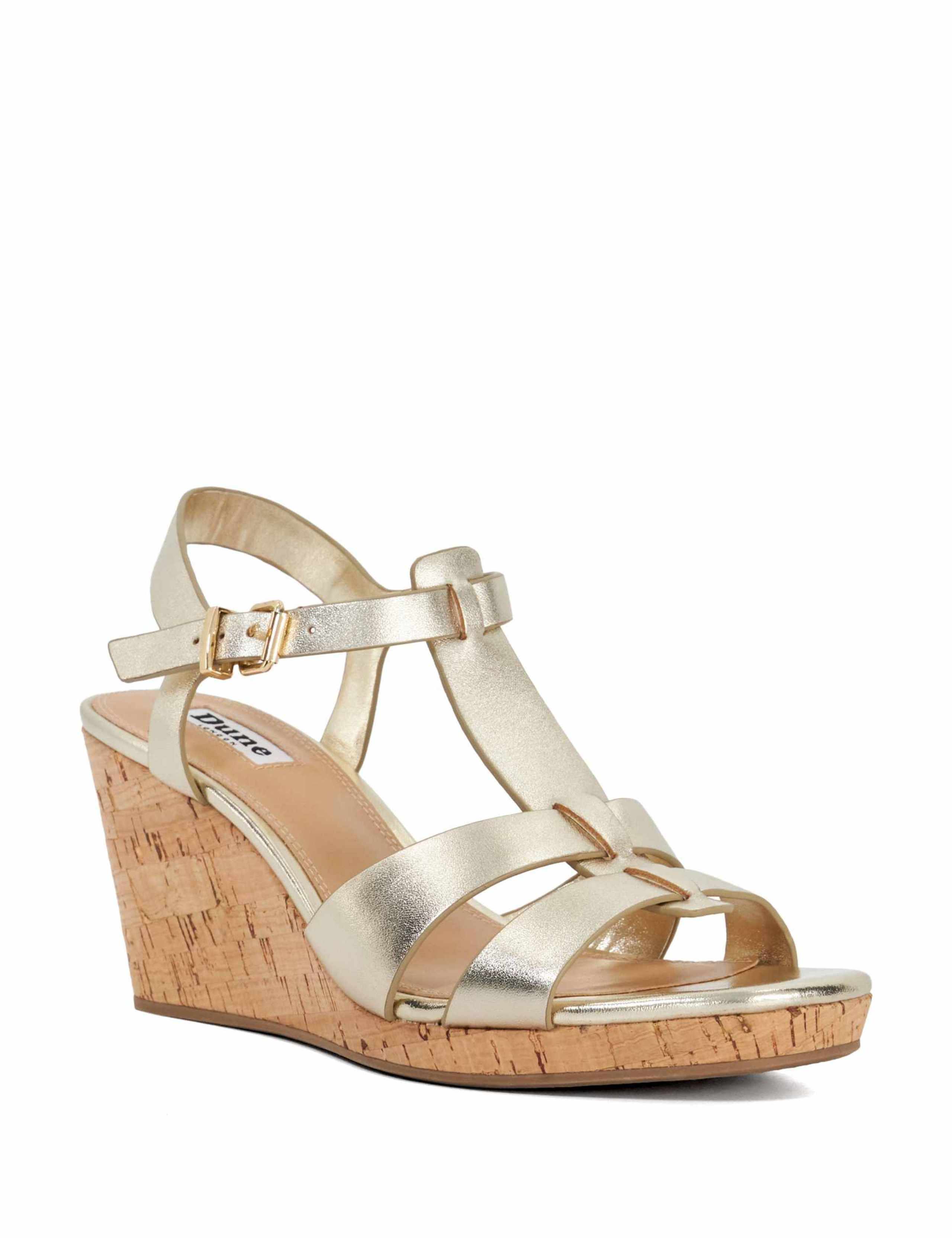 Leather T Bar Wedge Espadrilles 4 of 6