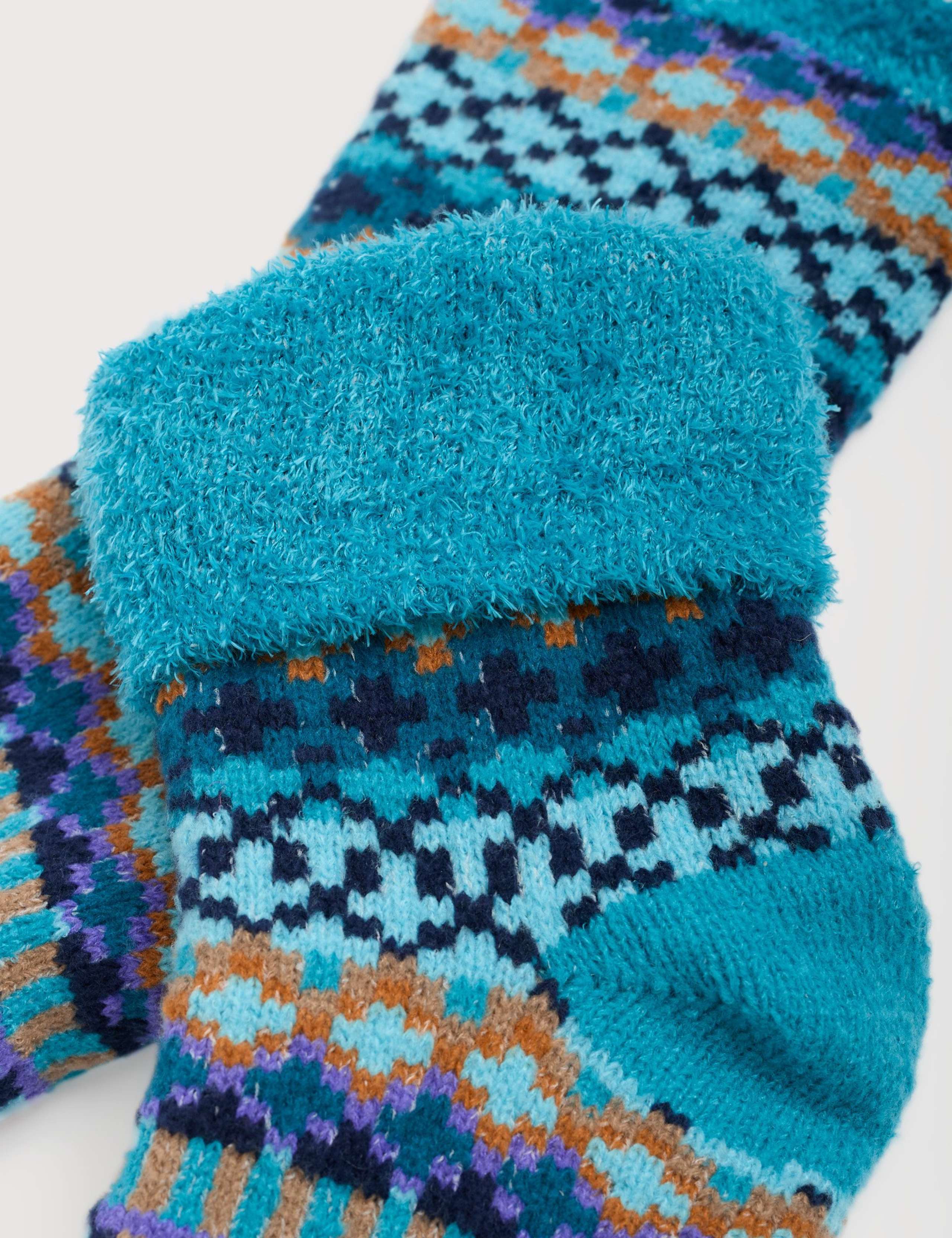 Fair Isle Ankle High Socks 2 of 2