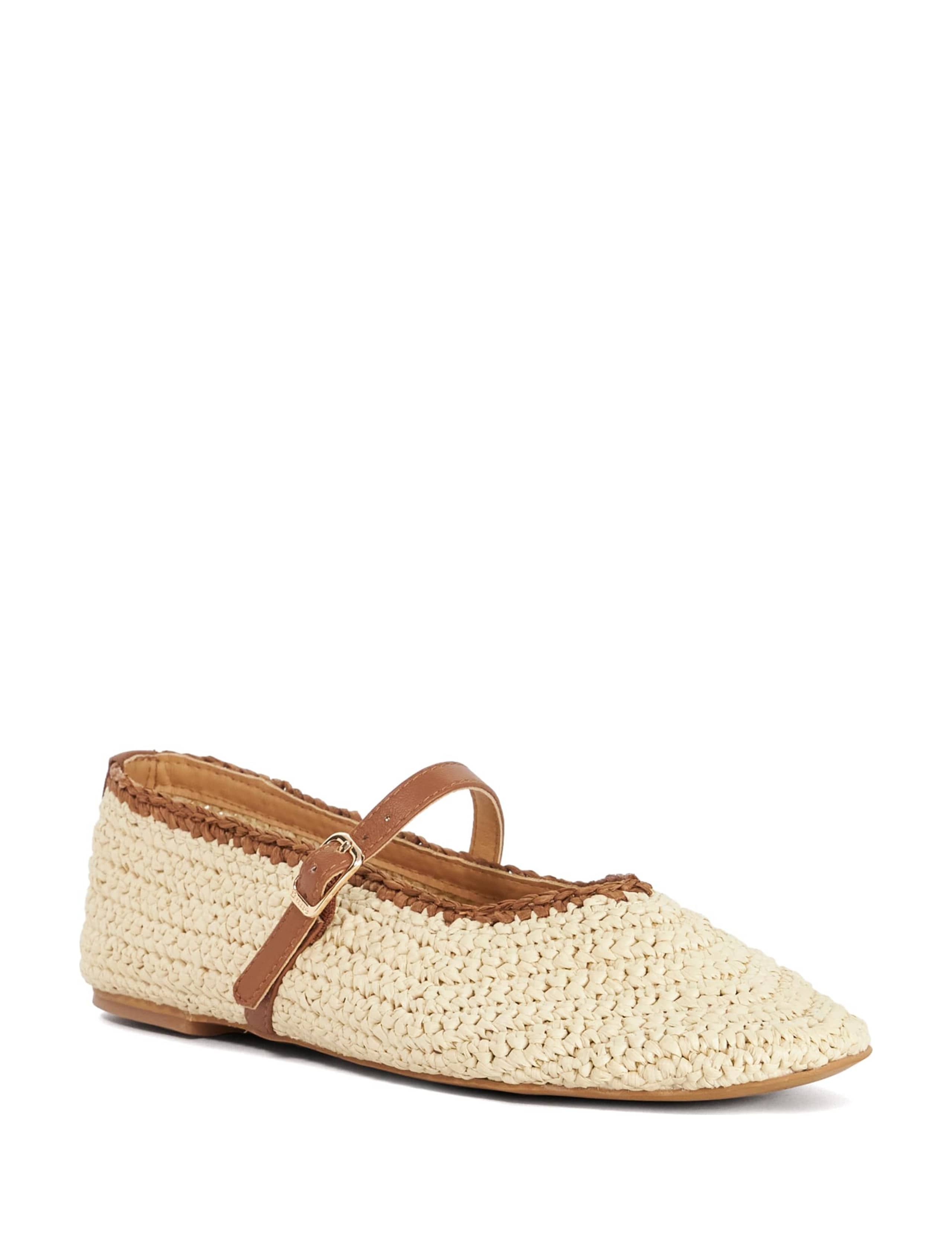 Raffia Flat Mary Jane Ballet Pumps 2 of 6
