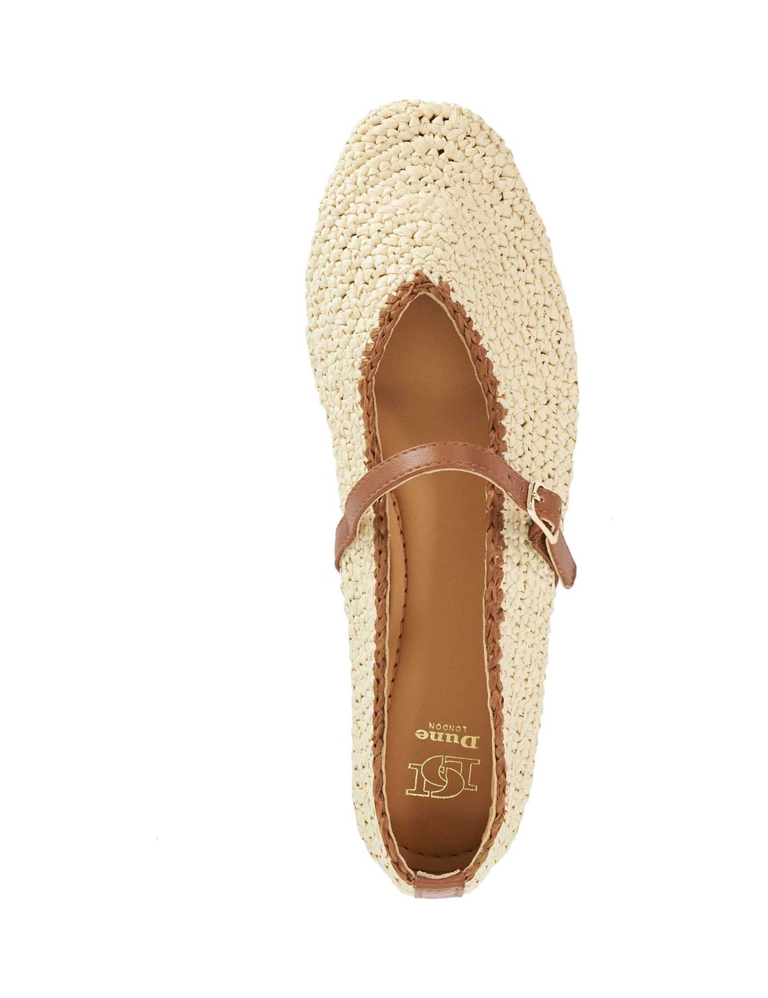 Raffia Flat Mary Jane Ballet Pumps 3 of 6