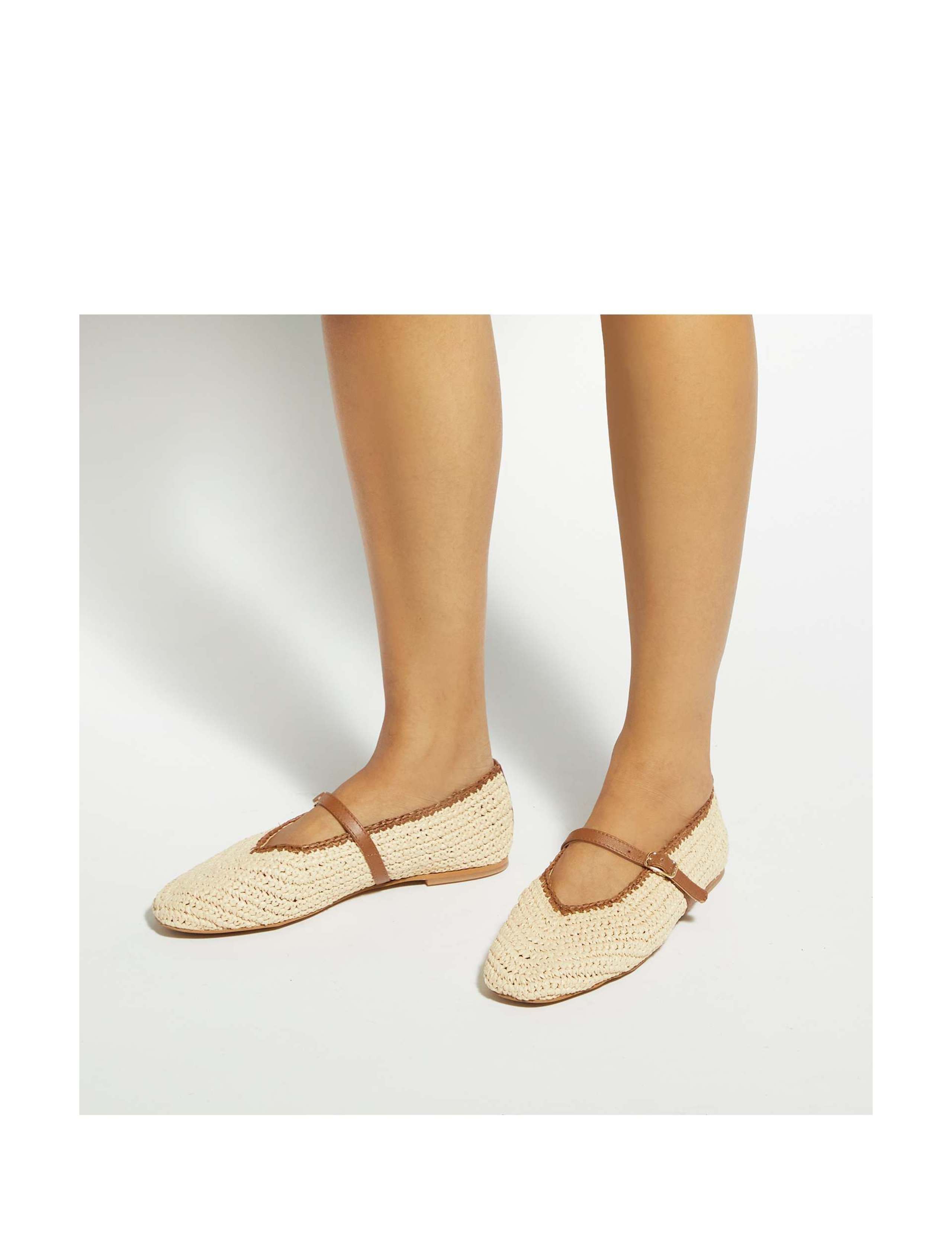Raffia Flat Mary Jane Ballet Pumps 4 of 6