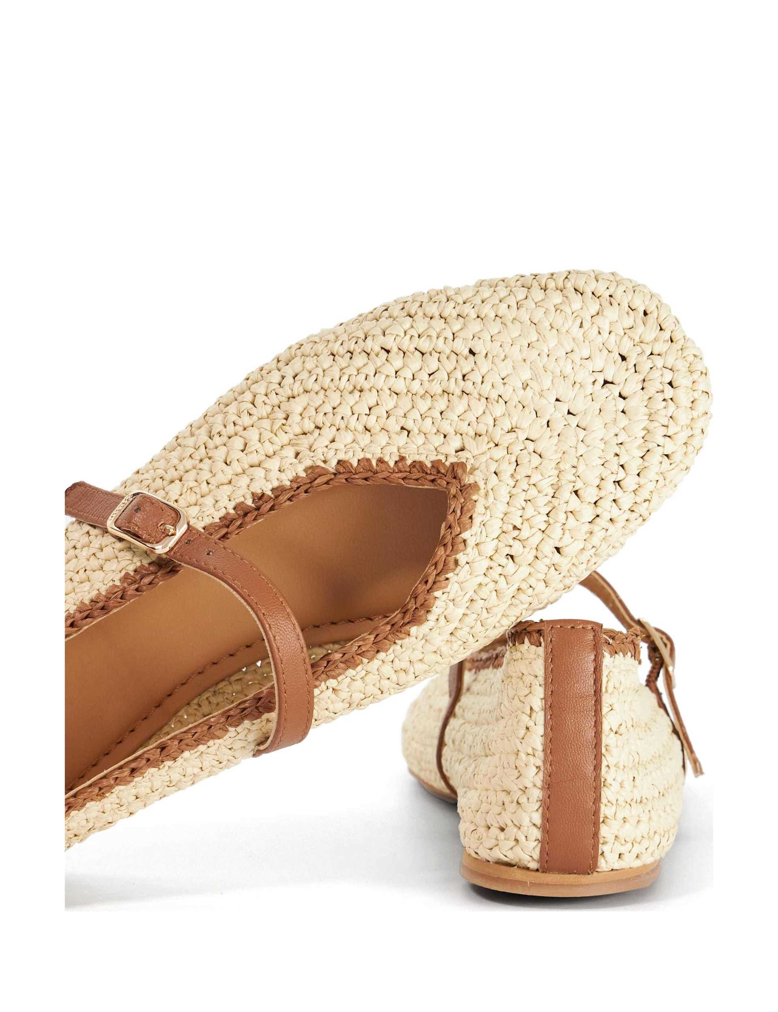 Raffia Flat Mary Jane Ballet Pumps 6 of 6
