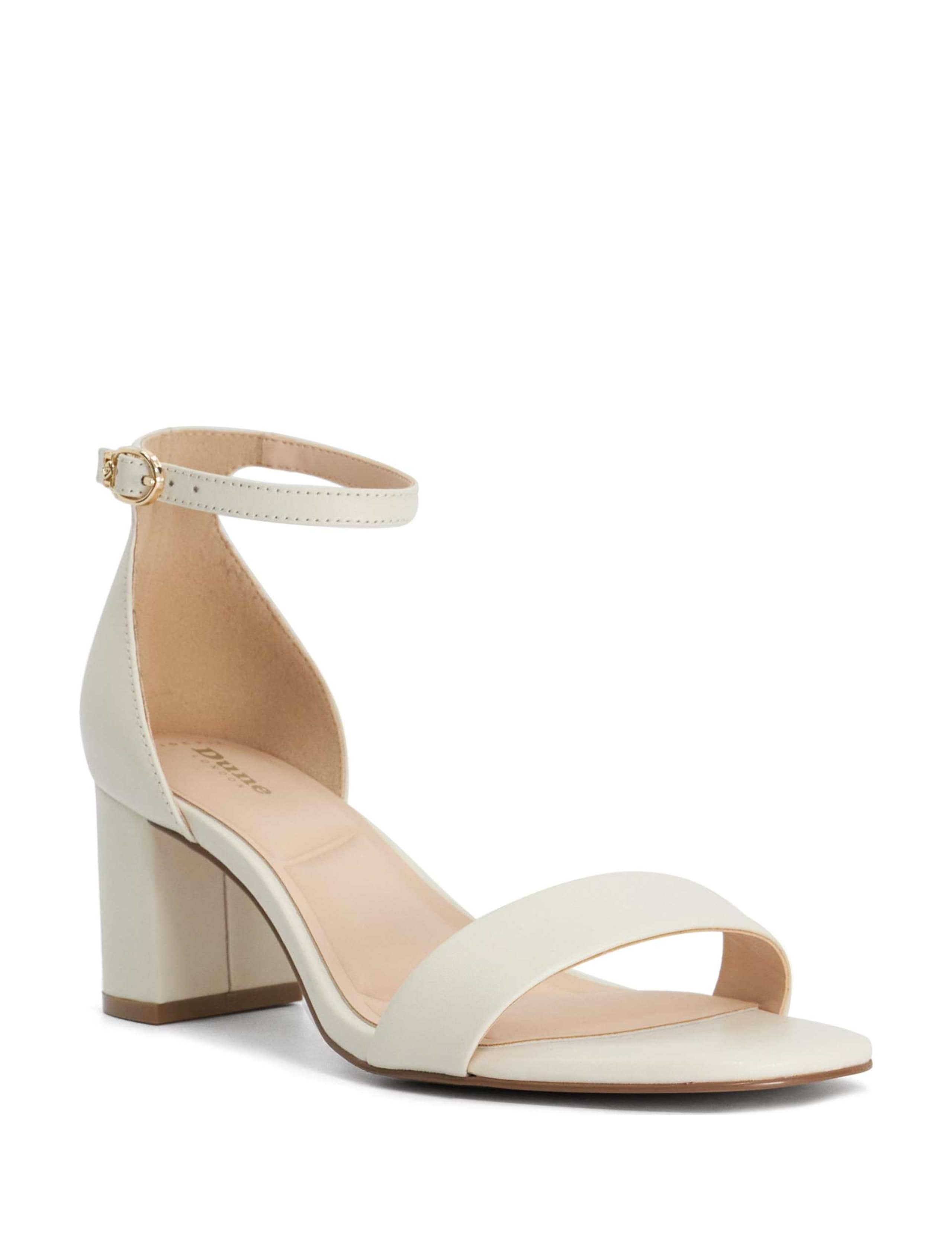 Leather Ankle Strap Block Heel Sandals 4 of 6