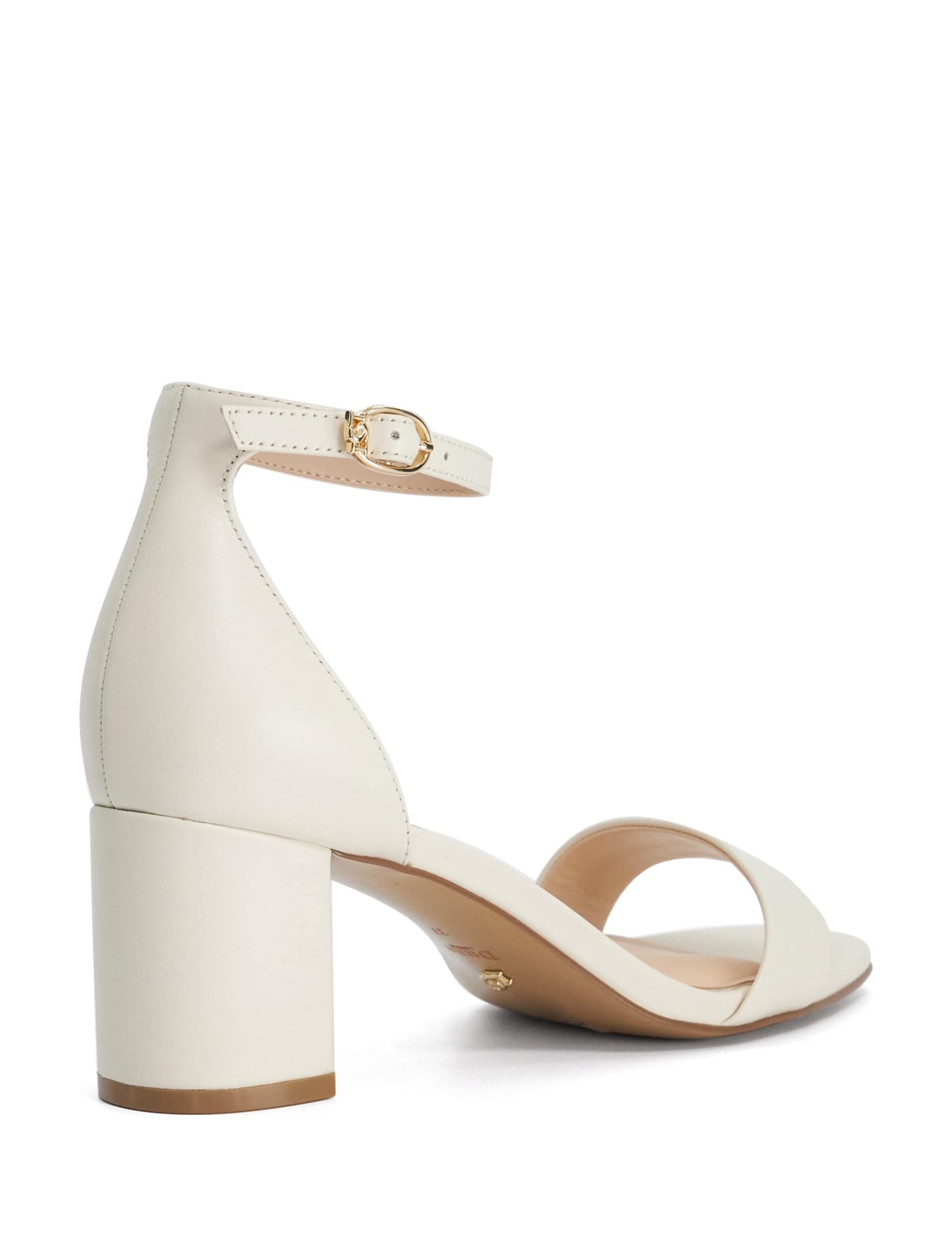 Leather Ankle Strap Block Heel Sandals 5 of 6