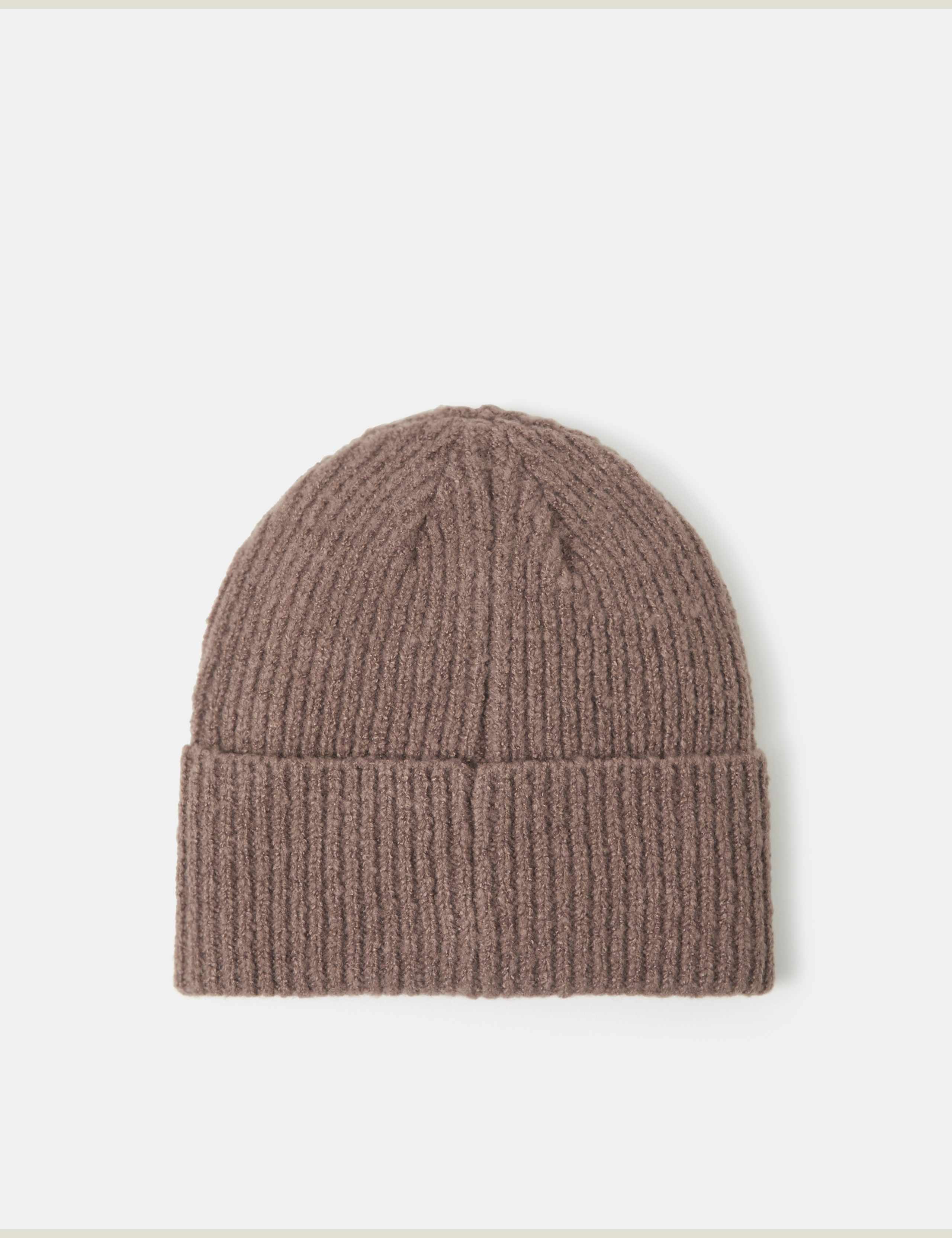Knitted Heart Embroidered Beanie Hat 2 of 3