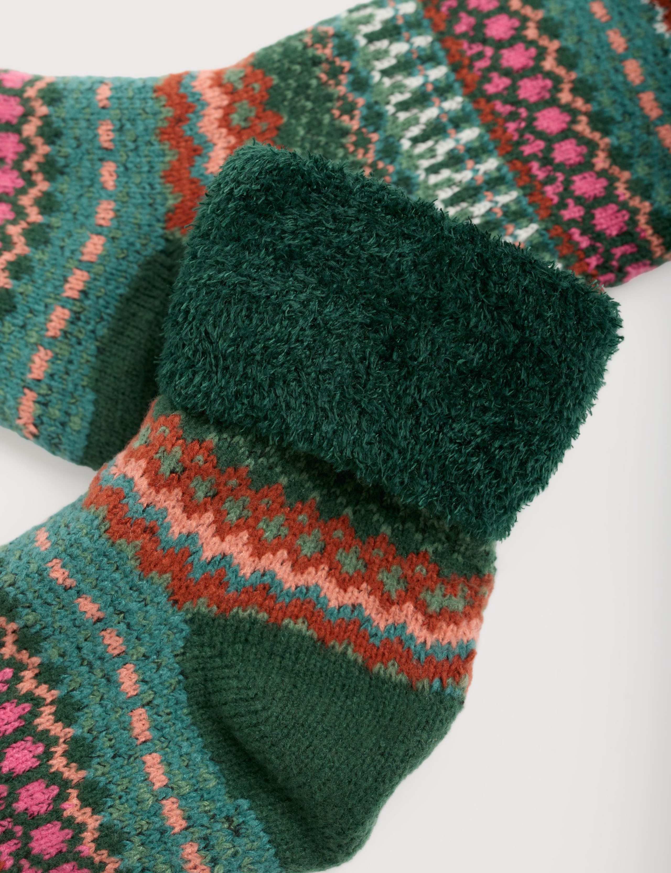 Fair Isle Ankle High Socks 2 of 2