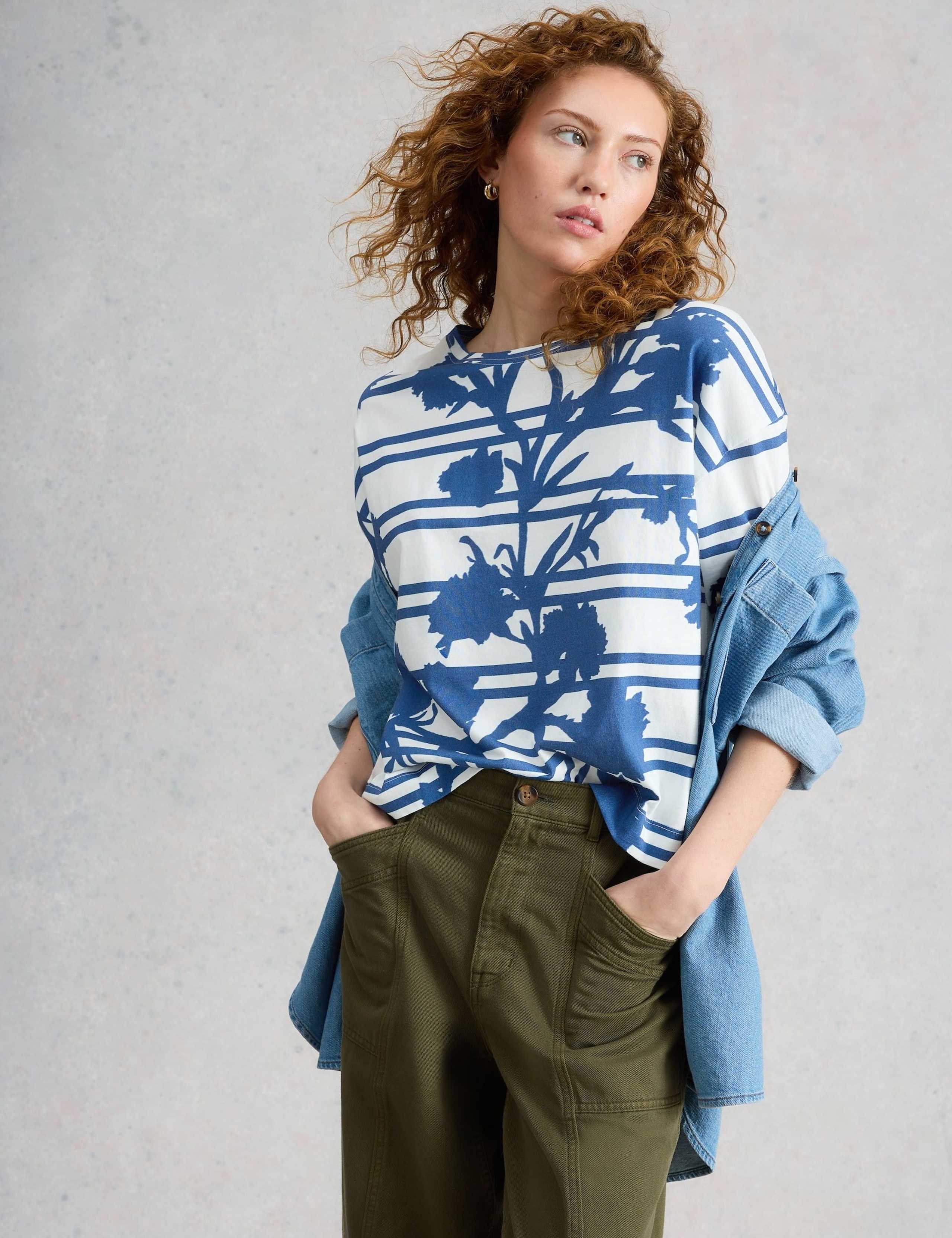 Pure Cotton Floral T-Shirt 5 of 6