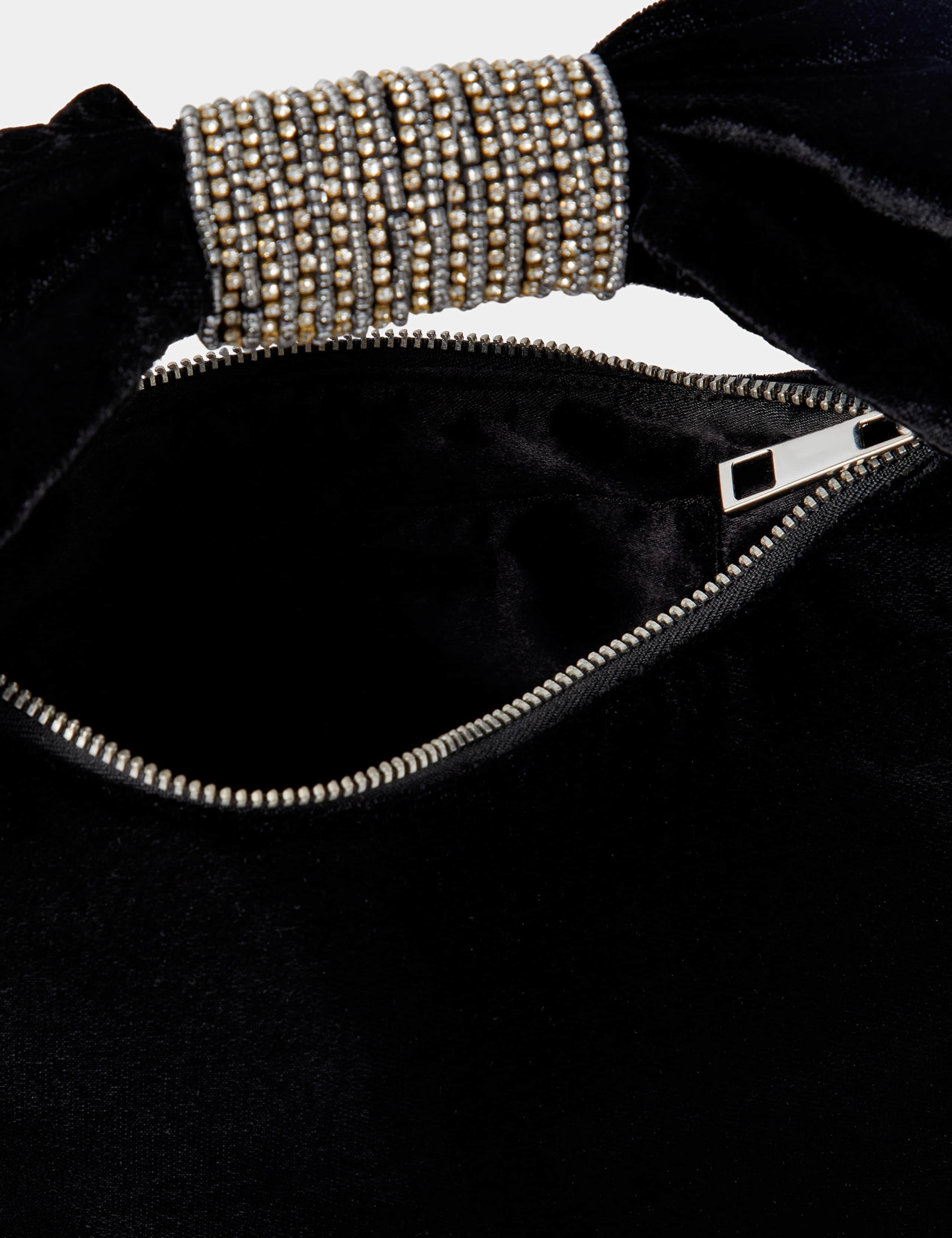 Velvet Bow Handle Clutch Bag 3 of 4