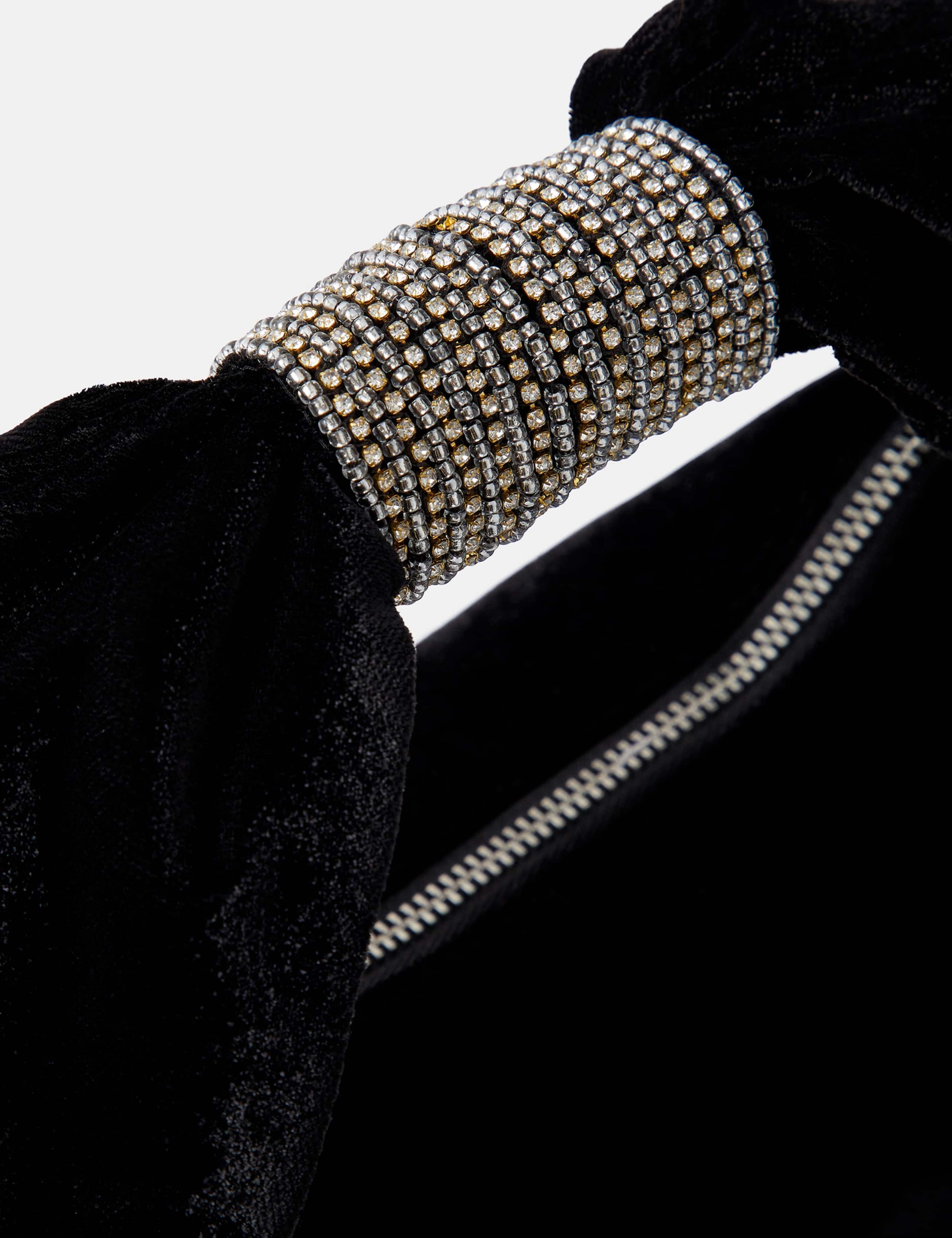 Velvet Bow Handle Clutch Bag 4 of 4
