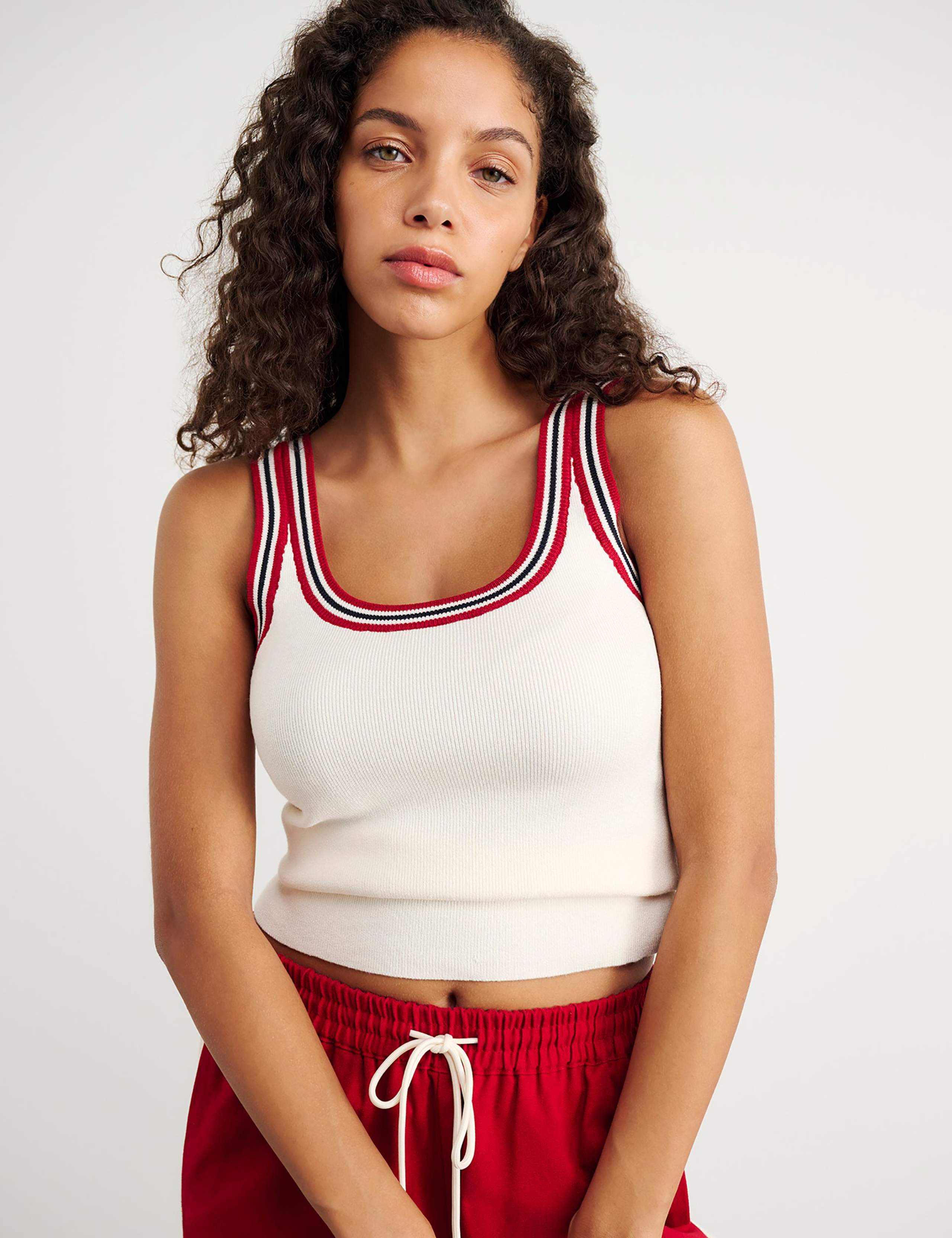 Scoop Neck Knitted Vest 1 of 7