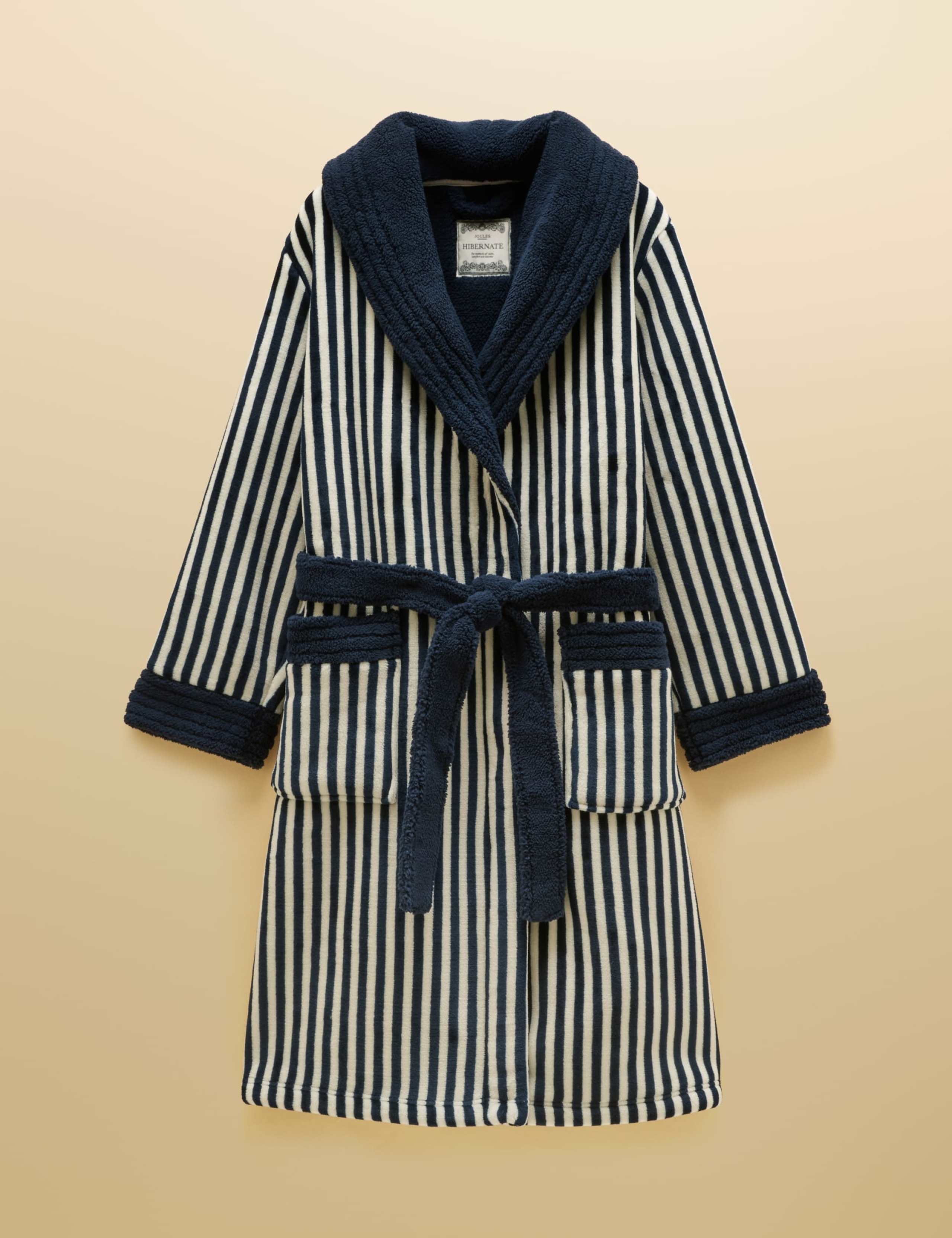 Fleece Striped Dressing Gown 5 of 6