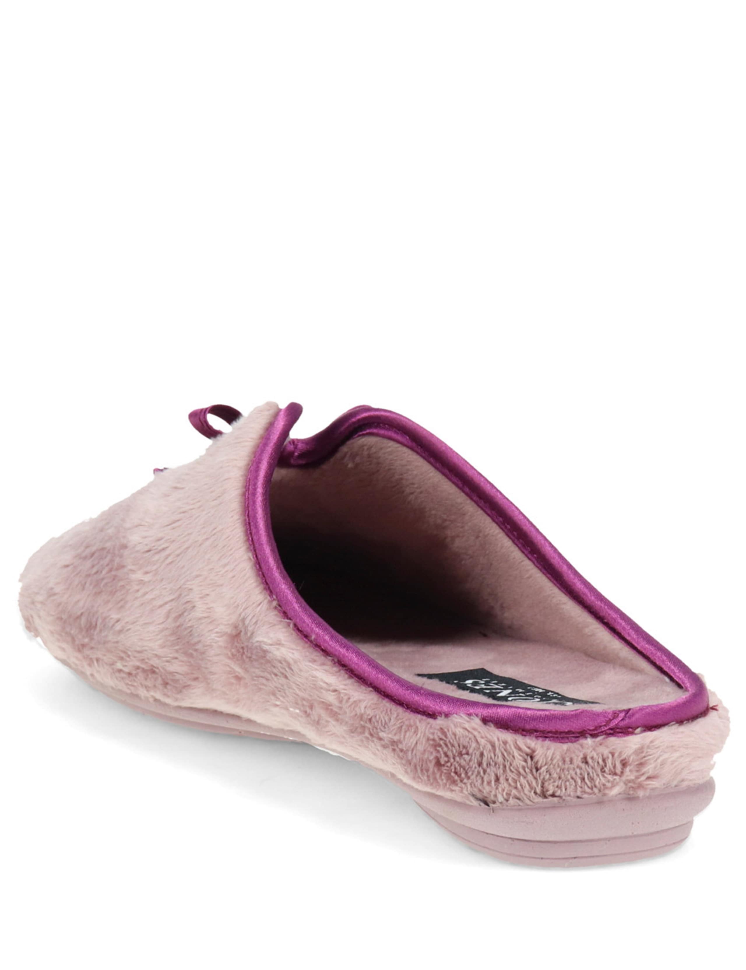 Bow Faux Fur Lined Mule Slippers 6 of 7