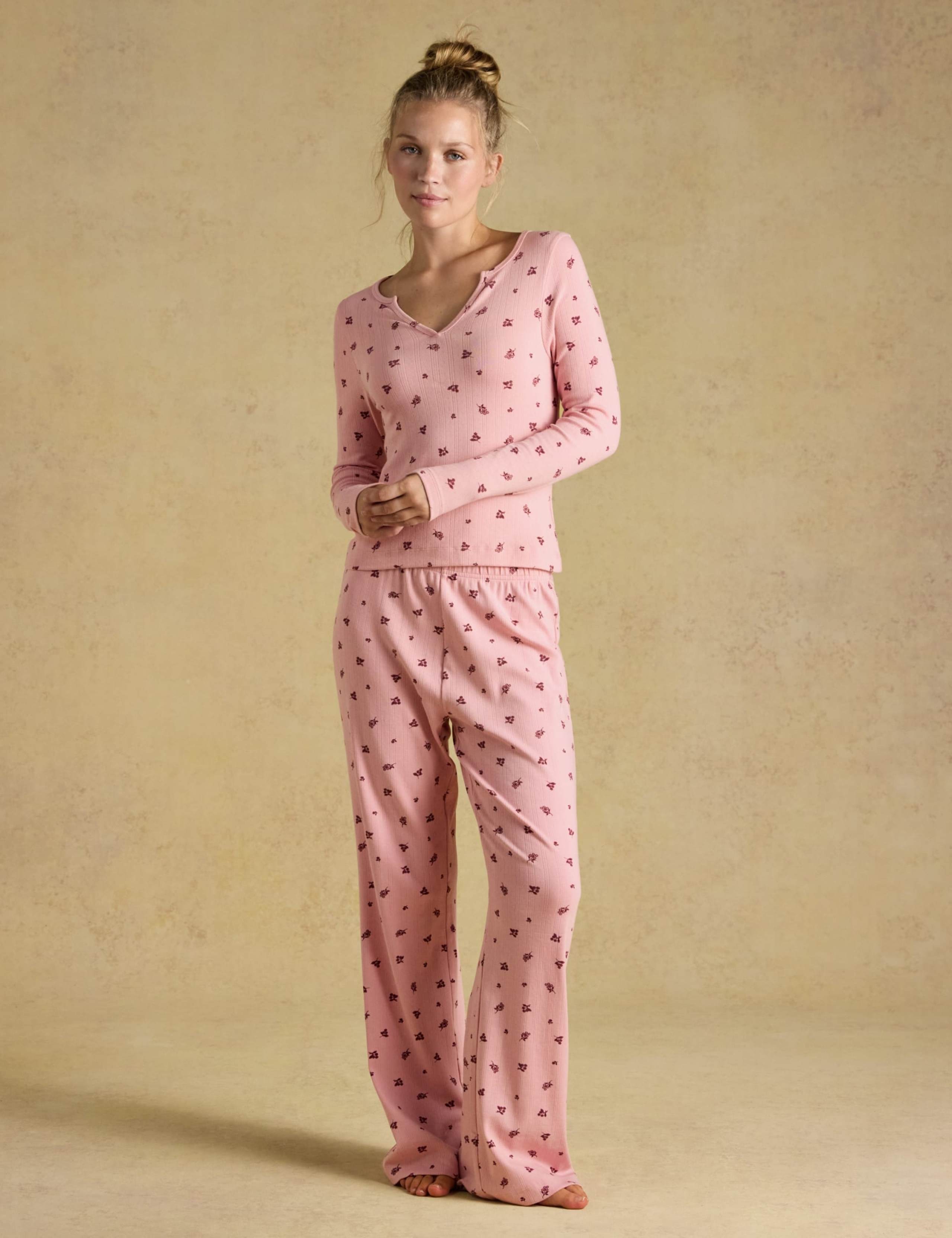 Cotton Rich Floral Pyjama Set 1 of 7