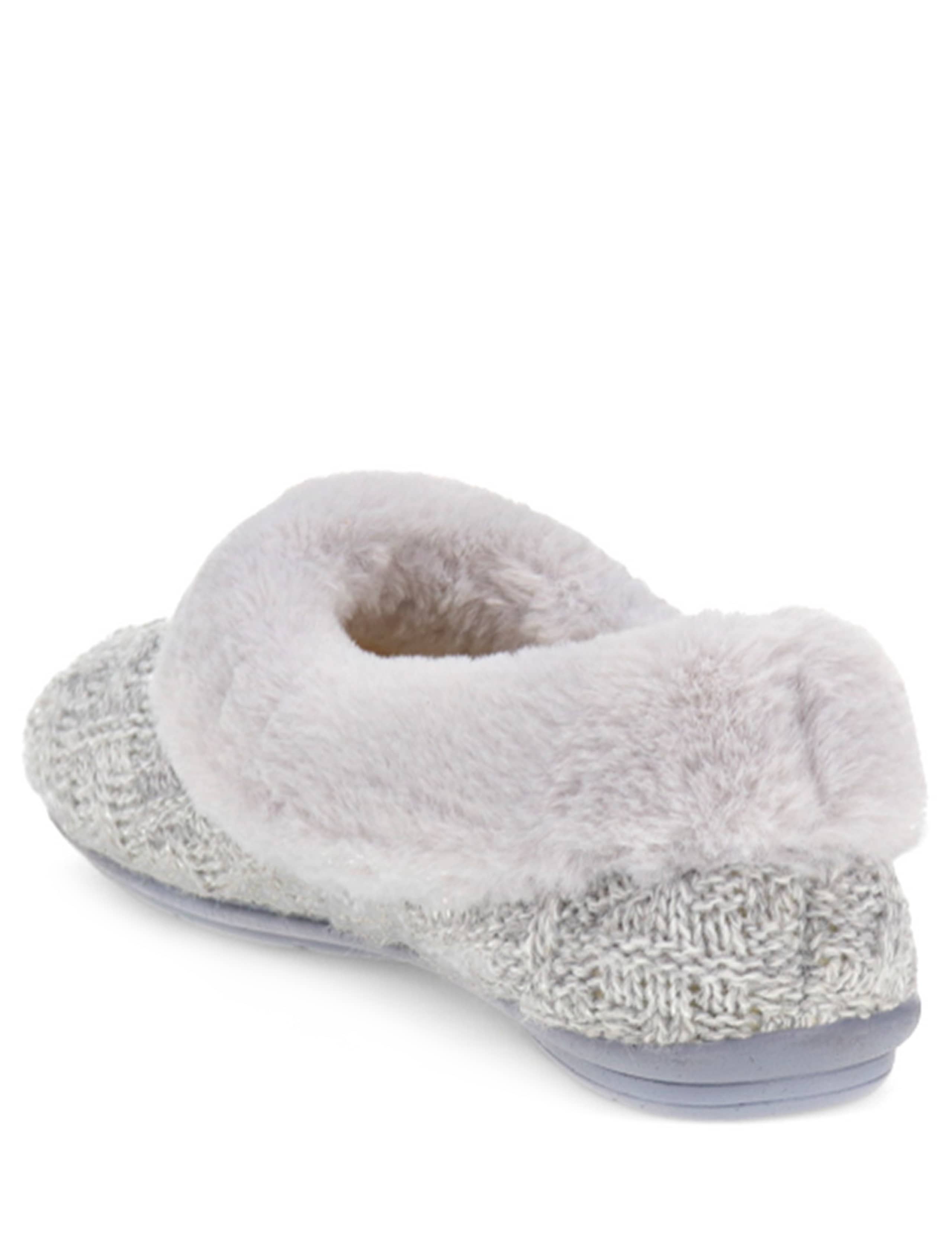 Faux Fur Cuff Slippers 3 of 6