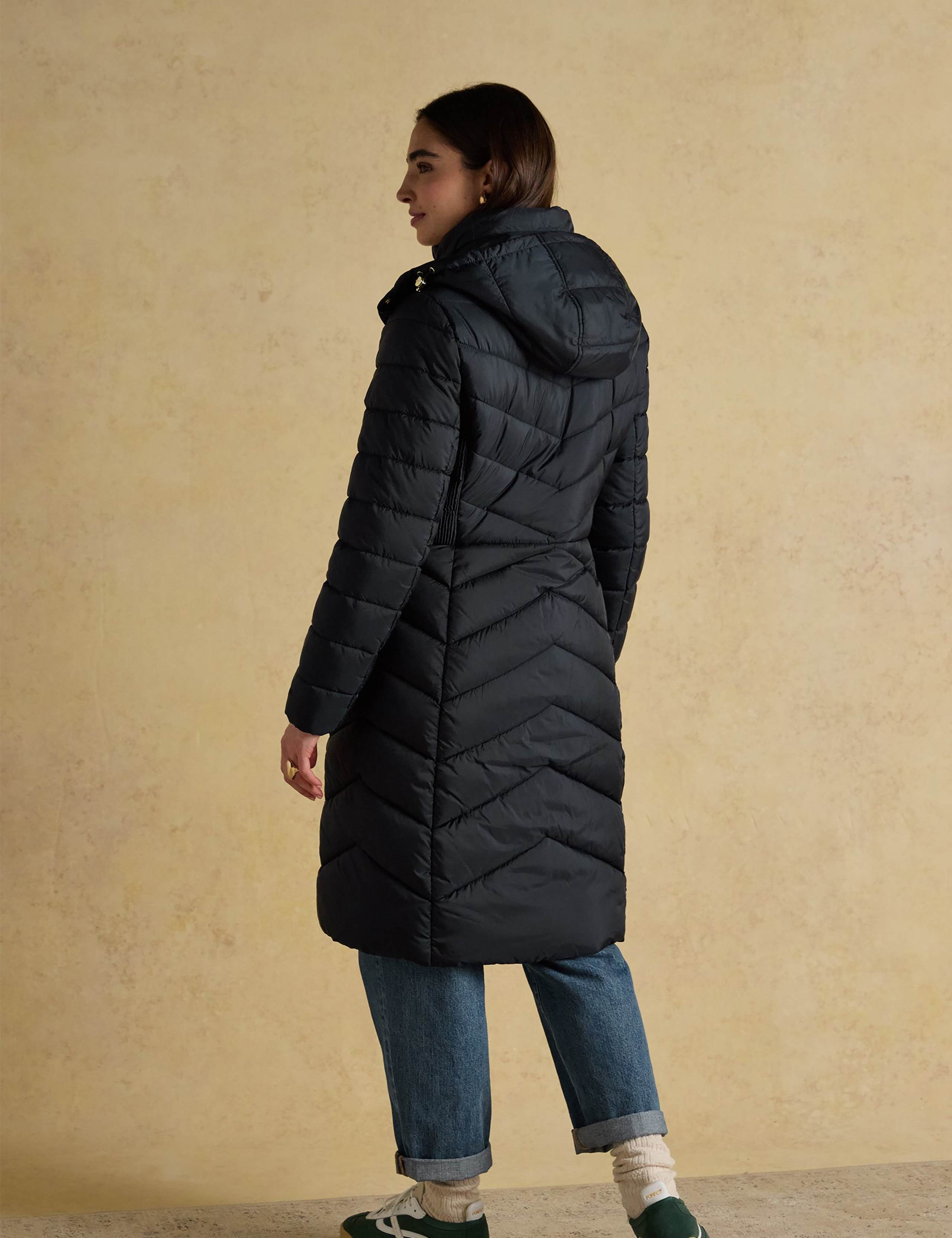 Showerproof Hooded Longline Puffer Coat 3 of 12