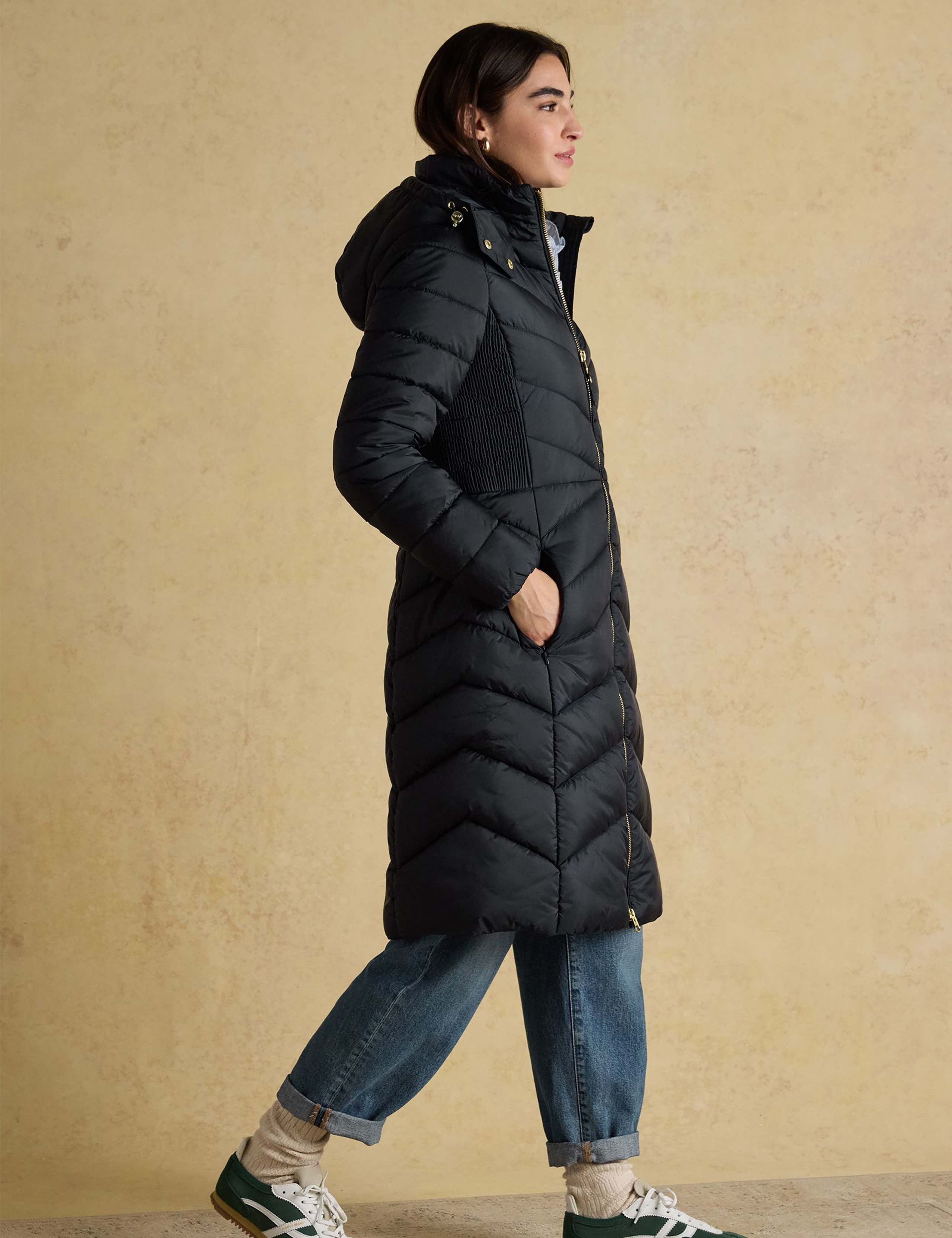 Showerproof Hooded Longline Puffer Coat 4 of 12