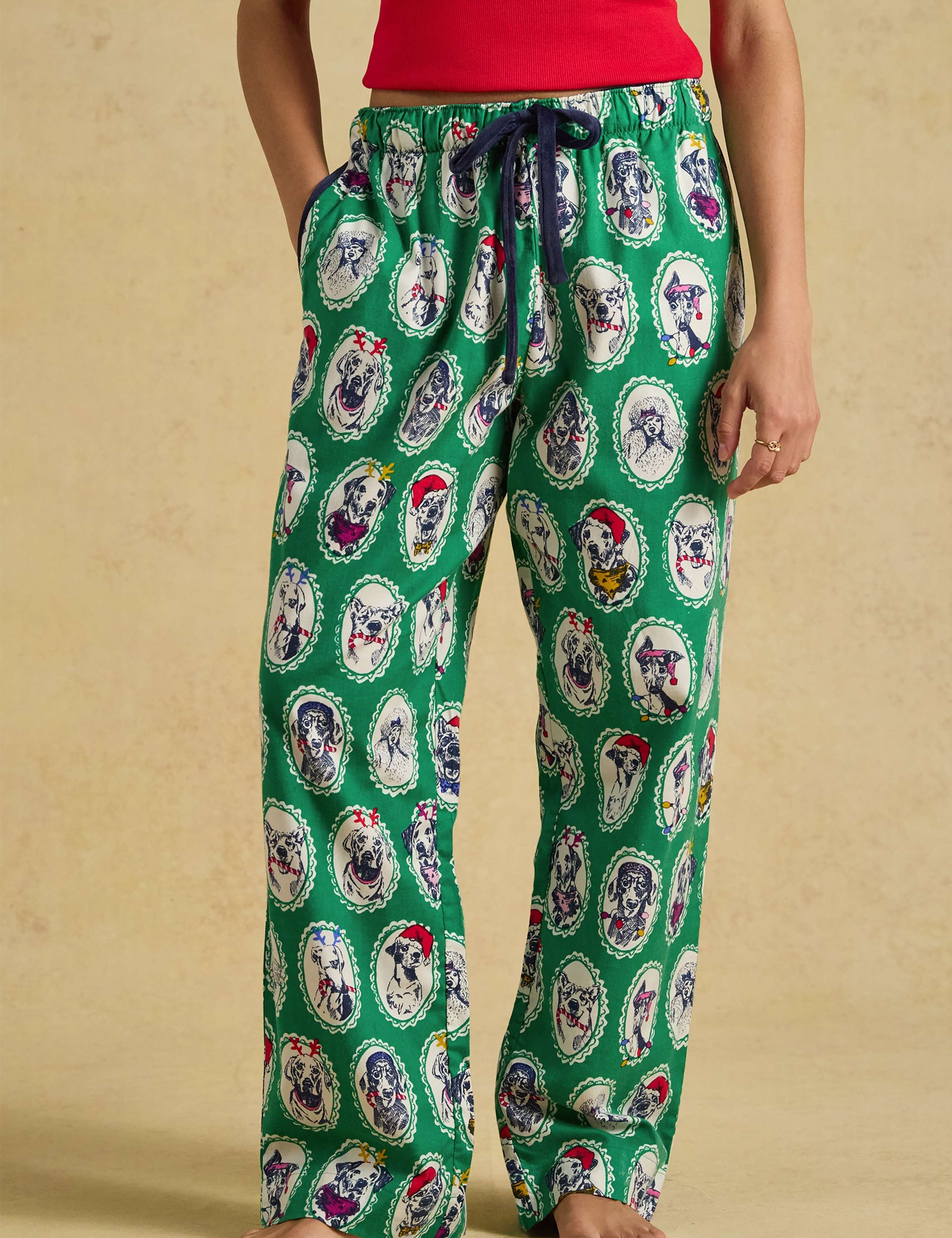 Pure Cotton Printed Pyjama Bottoms 1 of 7