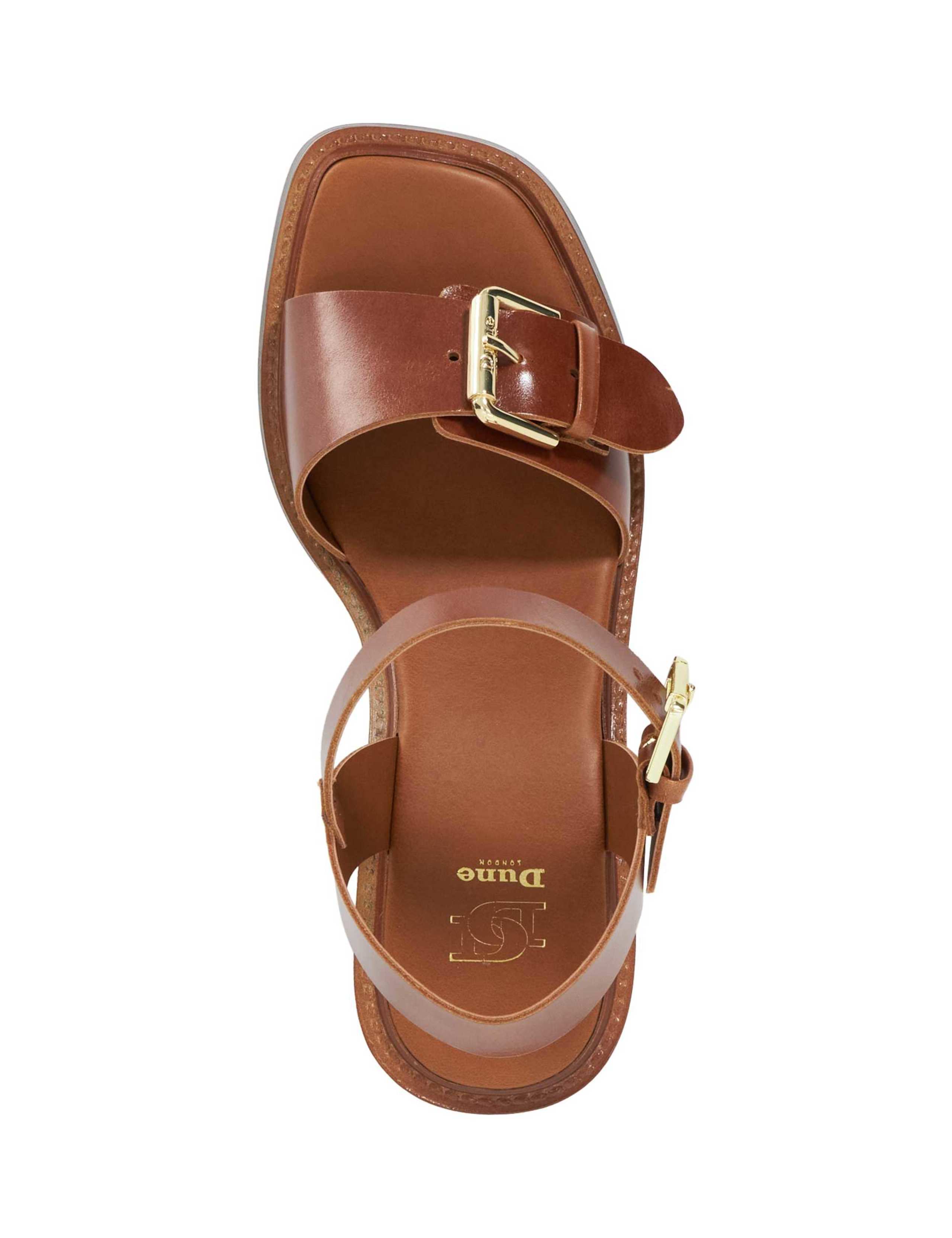 Leather Chunky Block Heel Platform Sandals 2 of 5