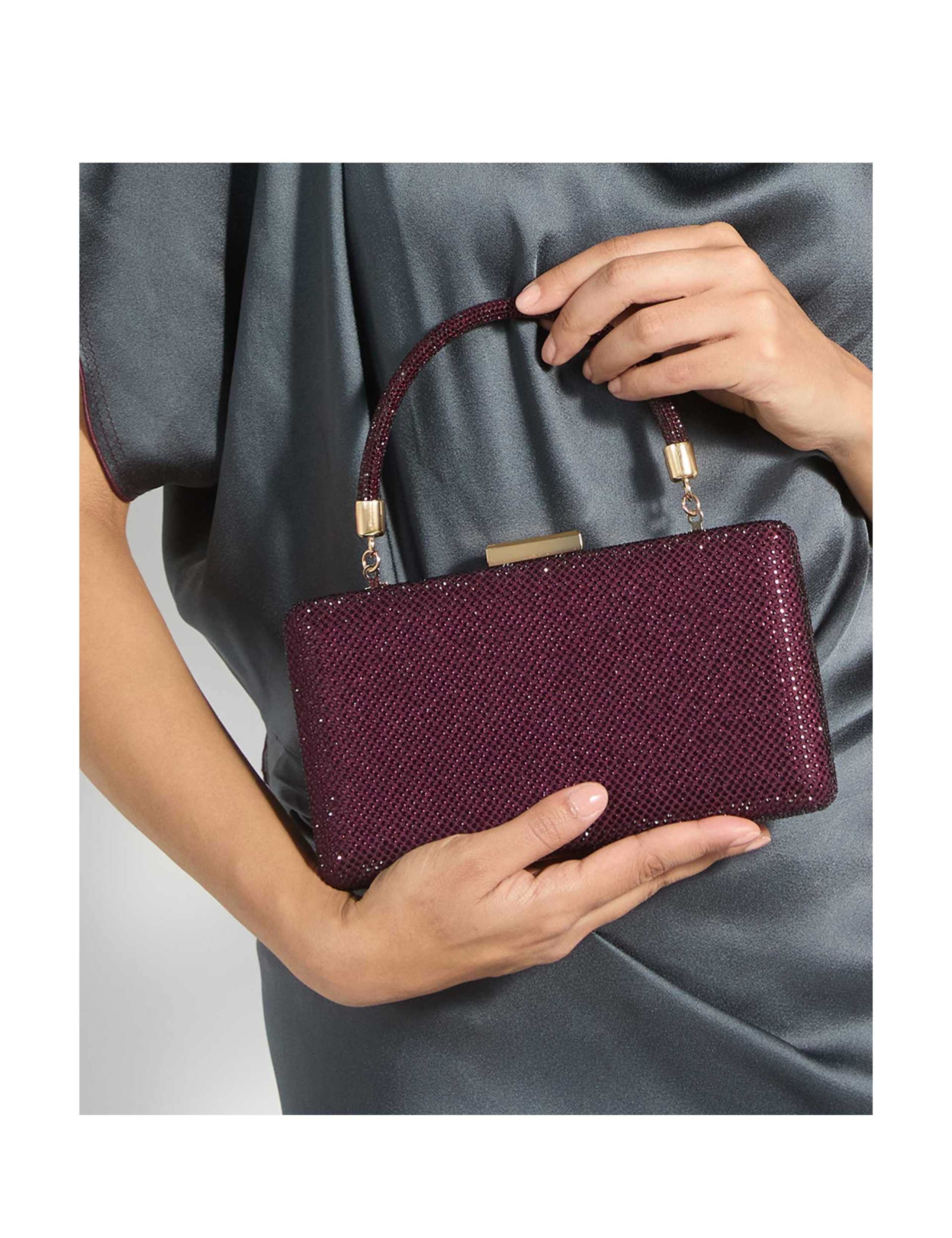 Embellished Chain Strap Slim Clutch Bag 4 of 6
