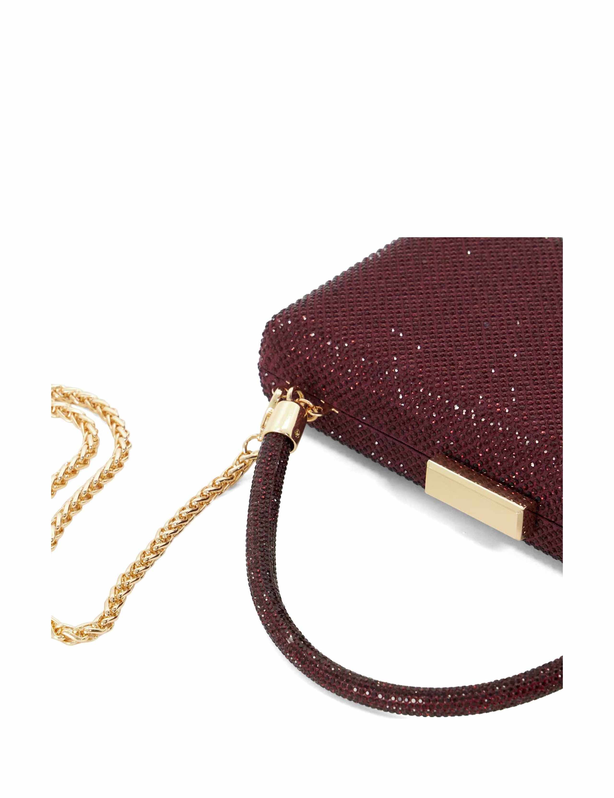 Embellished Chain Strap Slim Clutch Bag 6 of 6