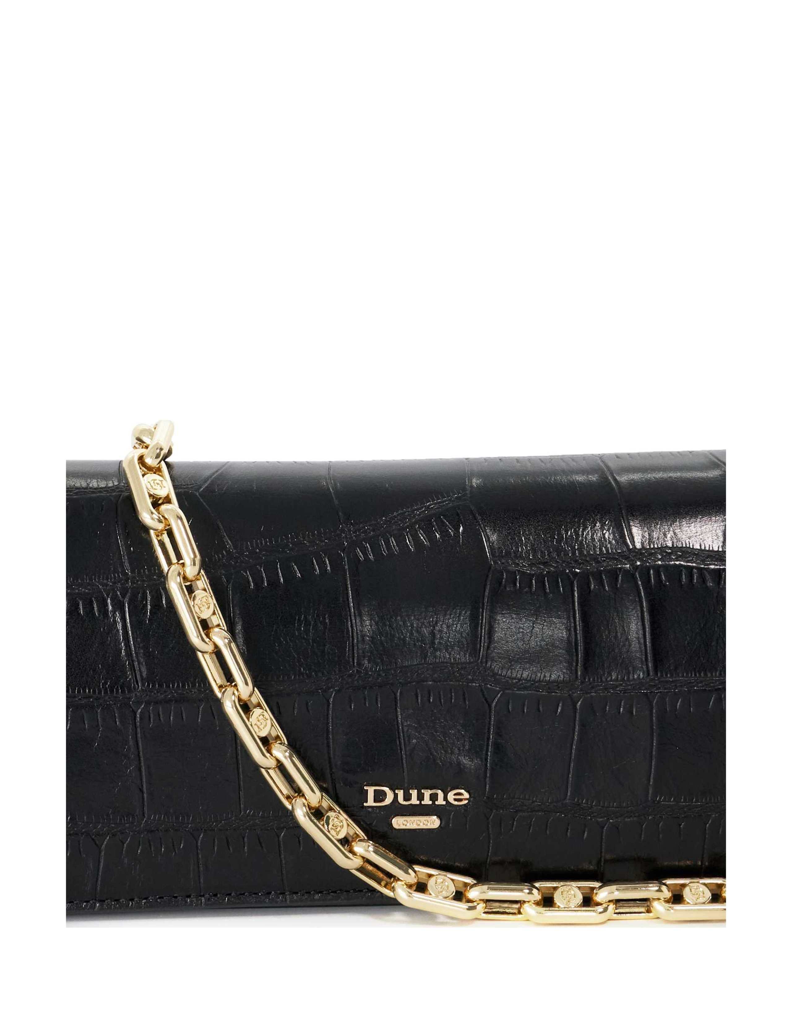 Suede Chain Strap Cross Body Clutch Bag 4 of 5