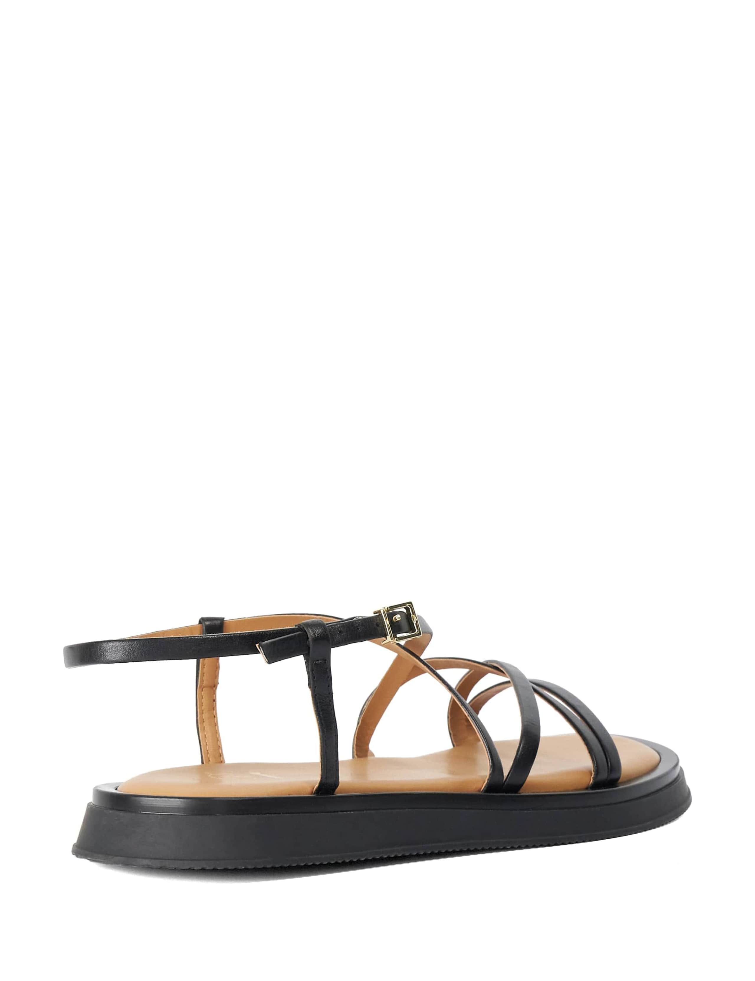 Leather Tubular Strappy Footbed Sandals 4 of 5