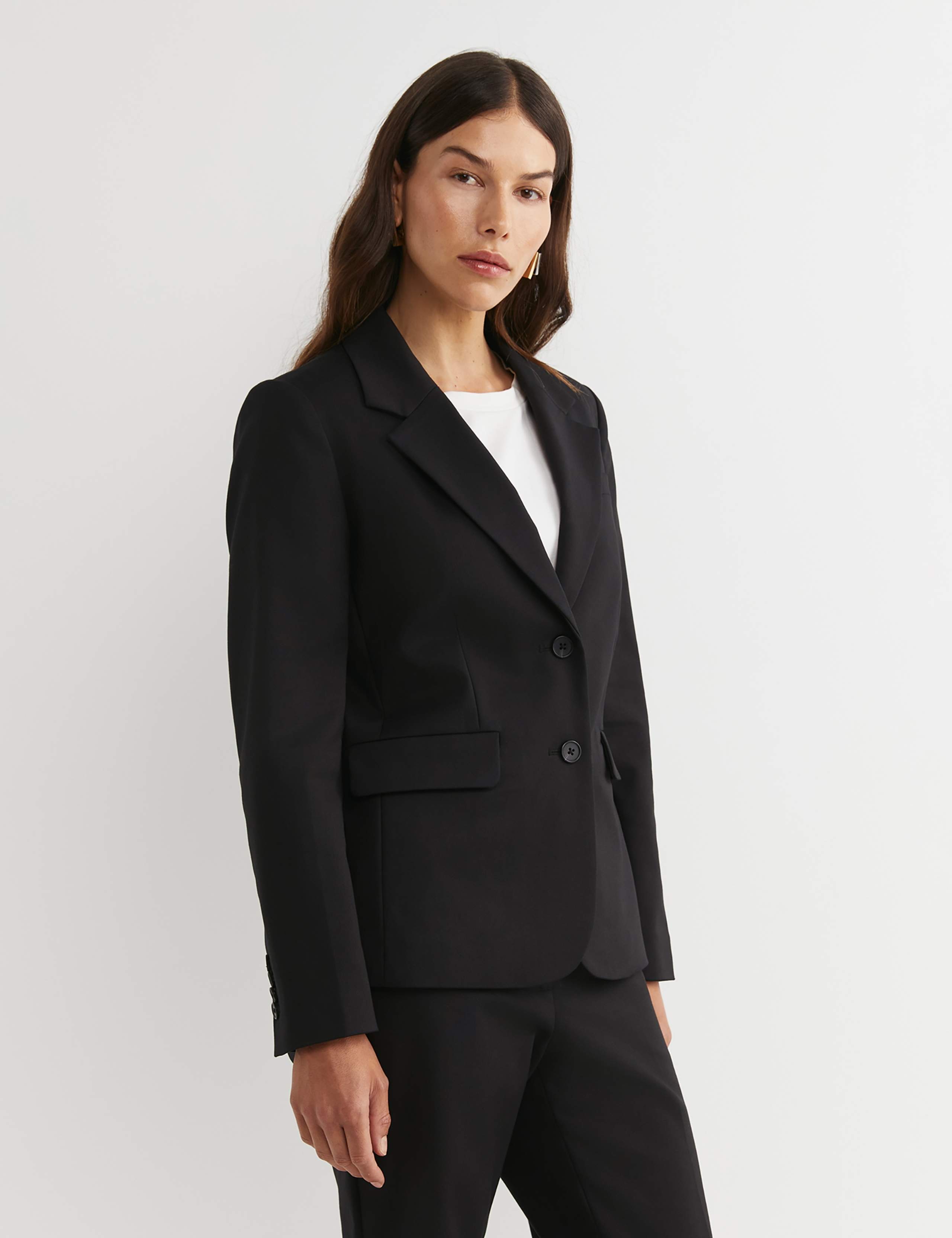 Cotton Rich Single Breasted Blazer 4 of 6