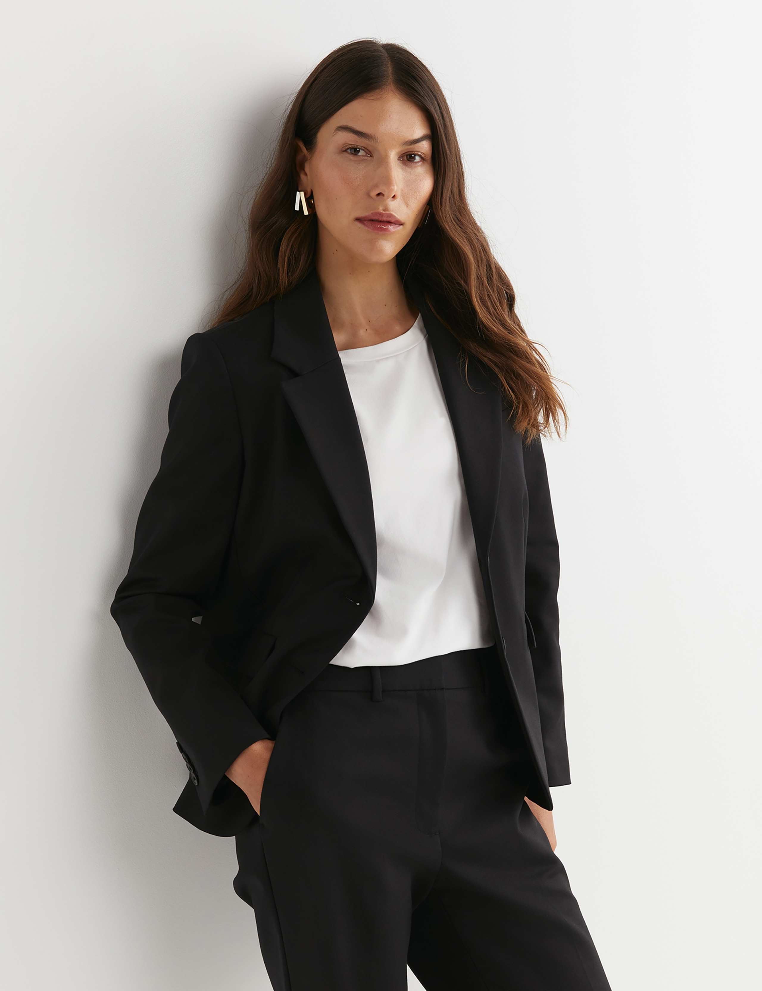 Cotton Rich Single Breasted Blazer 5 of 6