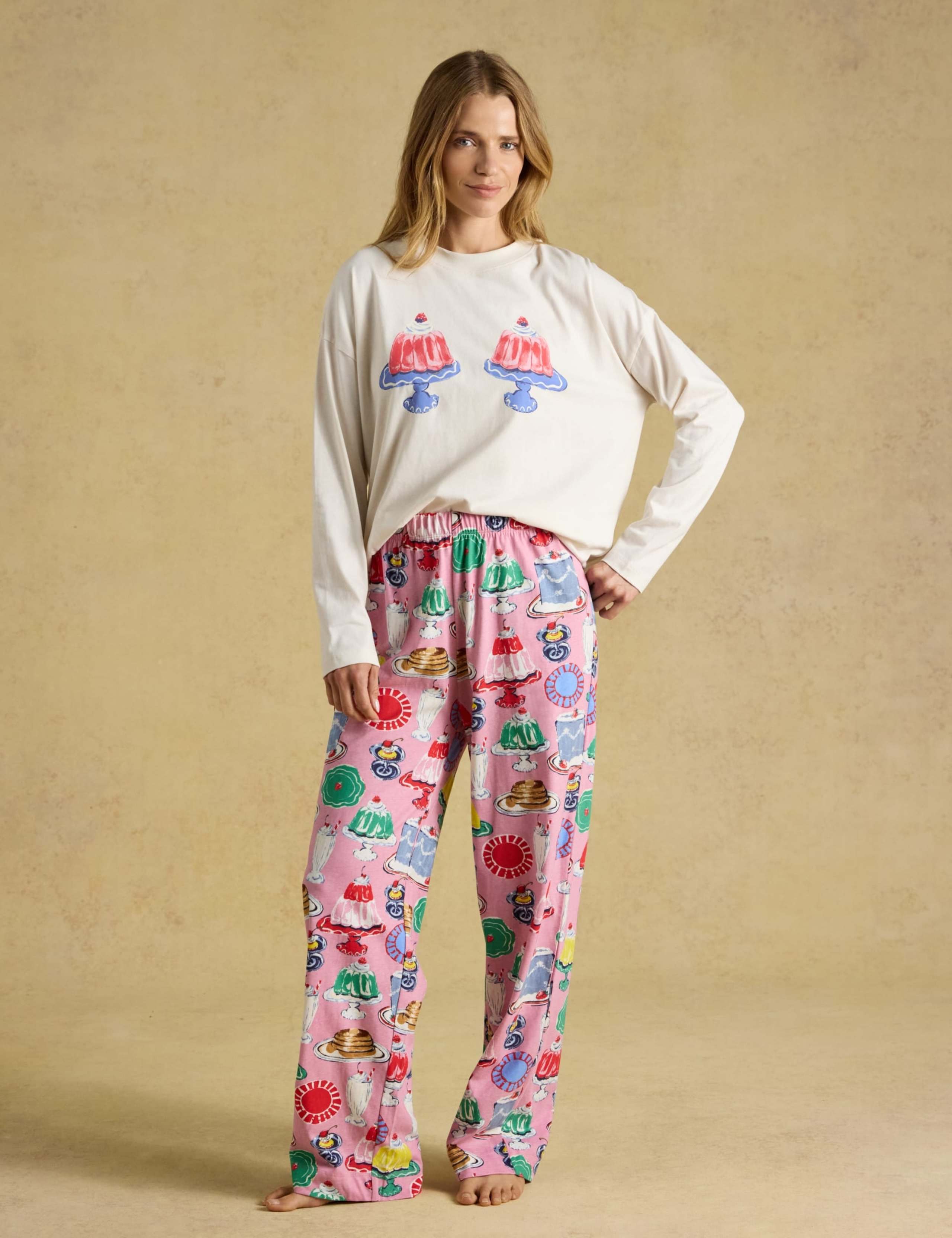 Pure Cotton Printed Pyjama Set 3 of 8