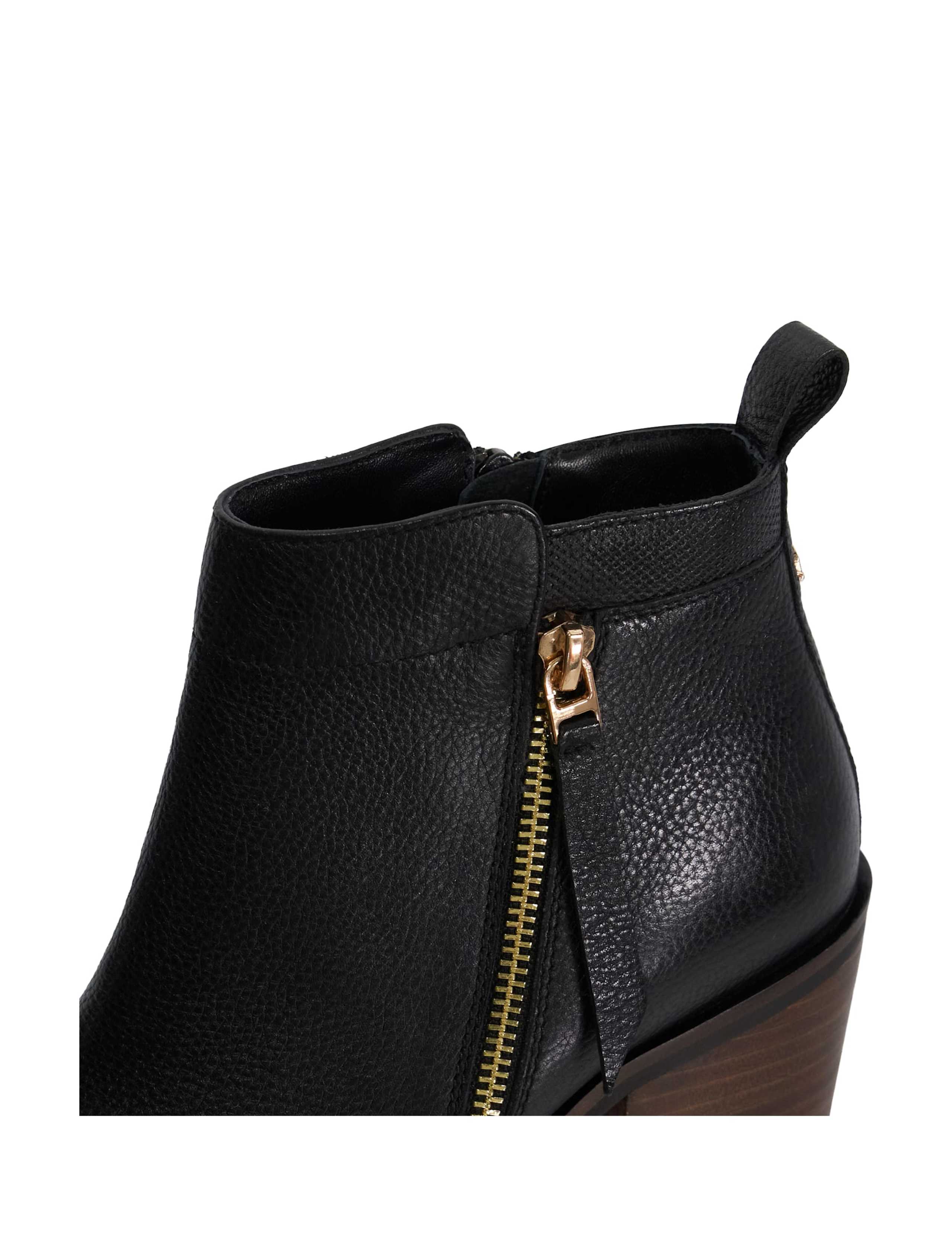 Wide Fit Suede Block Heel Ankle Boots 5 of 5