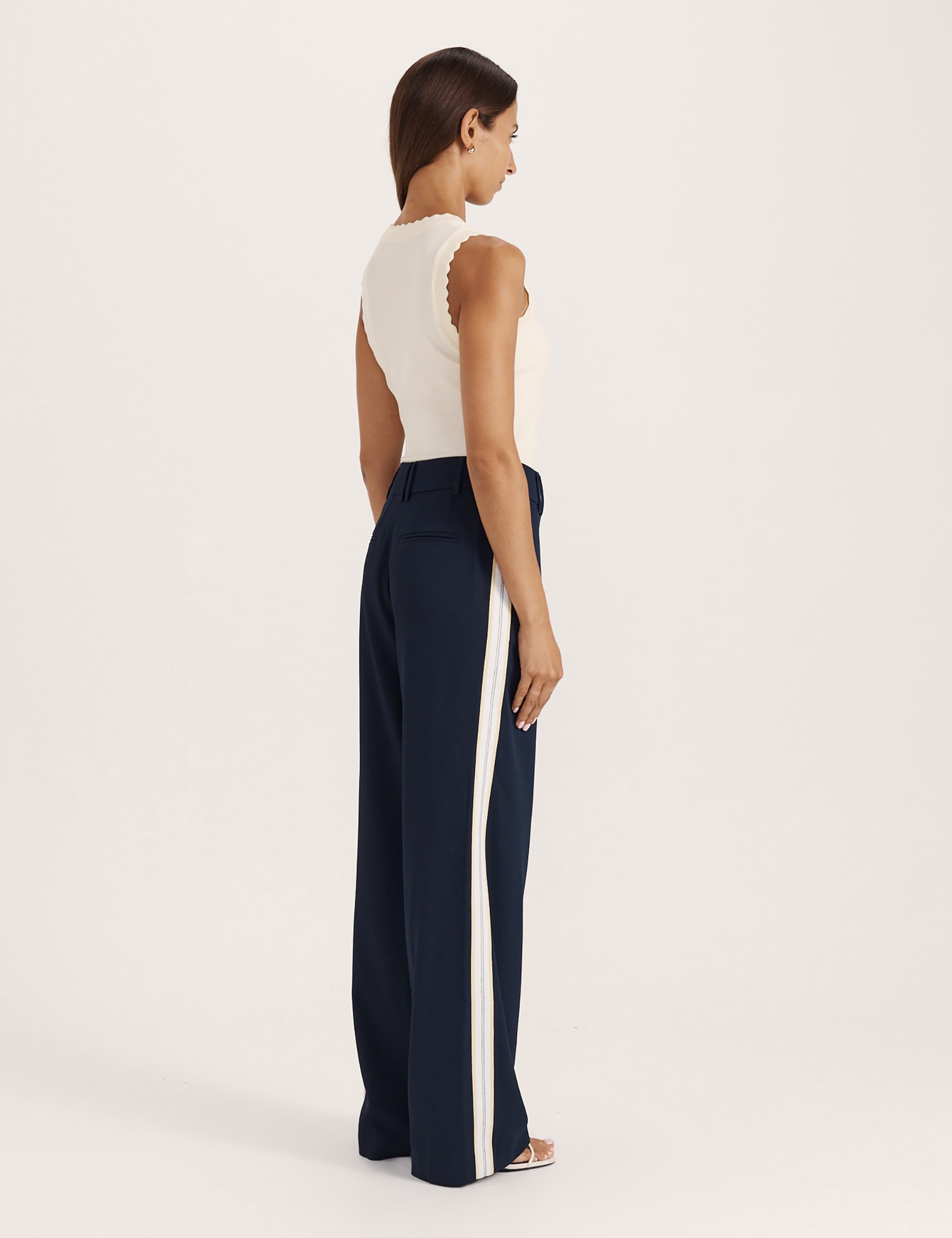 Cotton Blend Scoop Neck Ribbed Tank Top 5 of 6