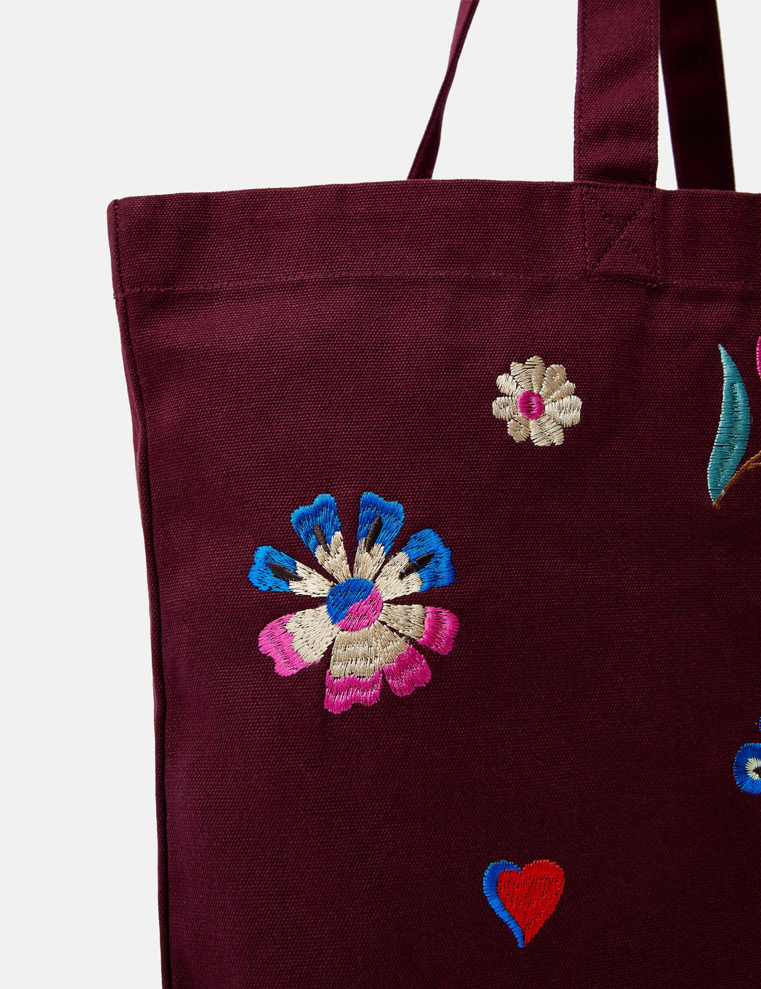 Pure Cotton Floral Embroidered Shopper Bag 3 of 5